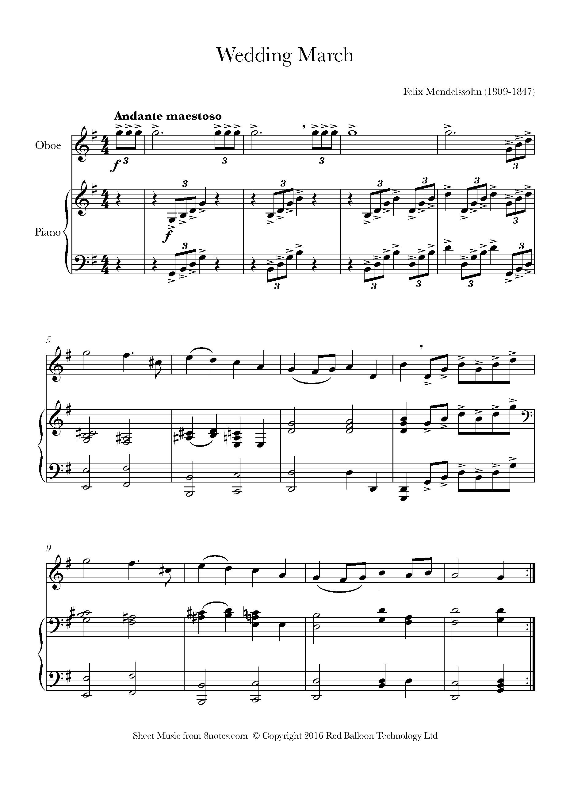Free Oboe Sheet Music, Lessons & Resources