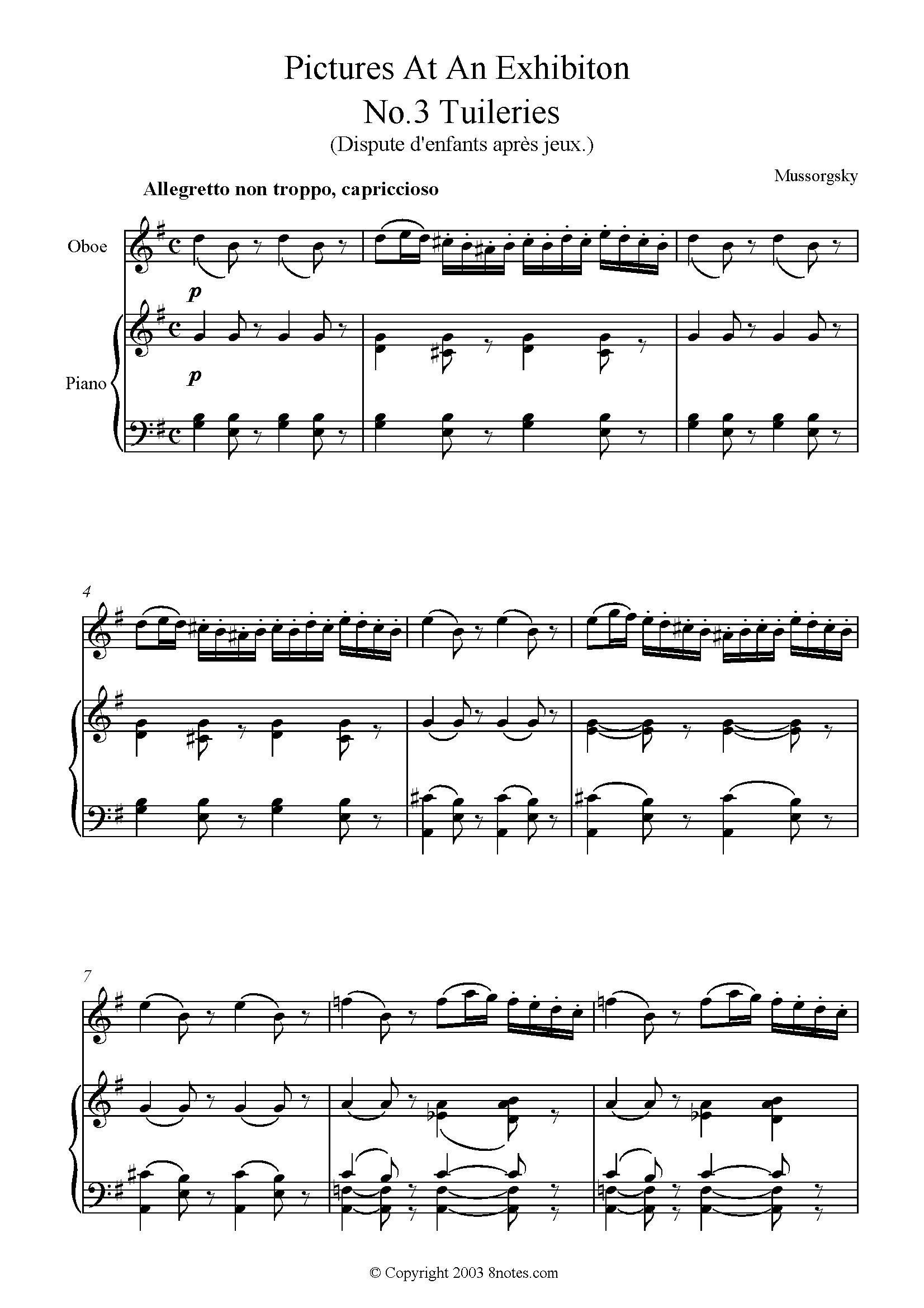 Free Oboe Sheet Music, Lessons & Resources