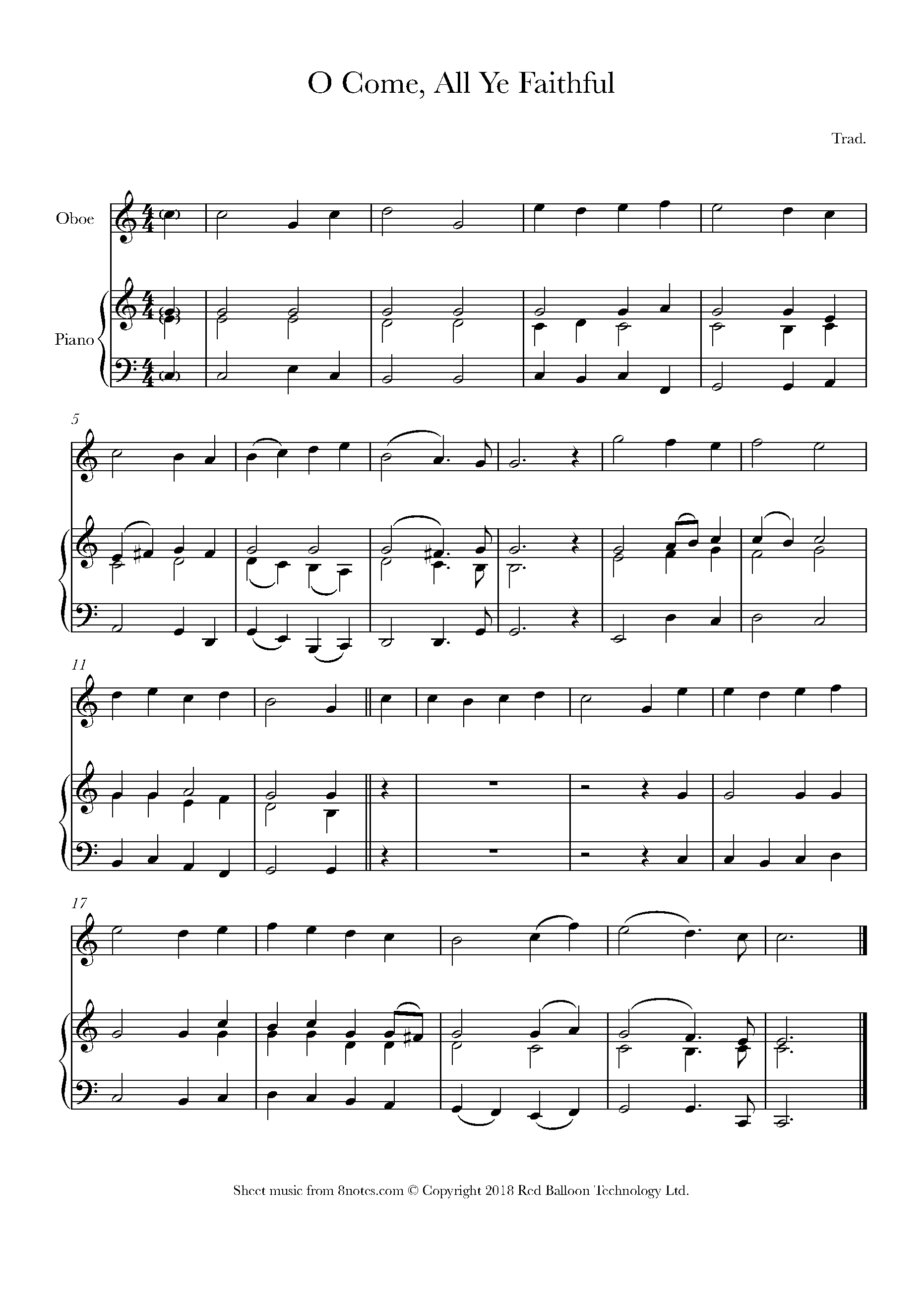 Oboe Chart