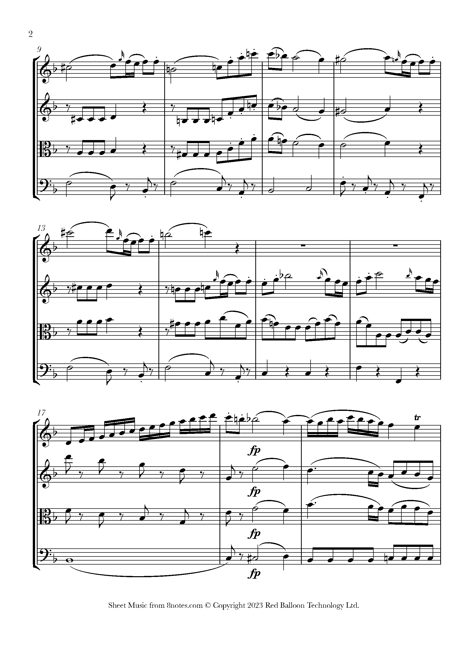 Mozart Oboe Quartet, KV 370, First Movement Sheet music for Oboe and