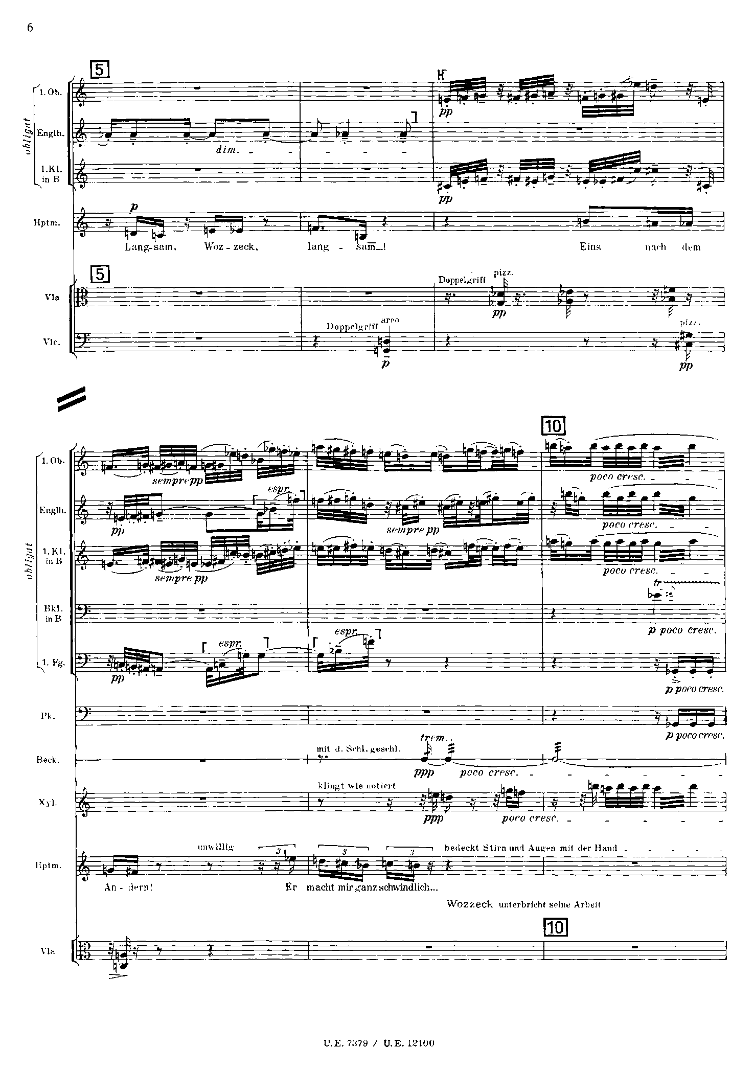 Wozzeck, Op.7 by Alban Berg Sheet Music arranged by 8notes.com for Opera Full Score - 1 of 487 pages