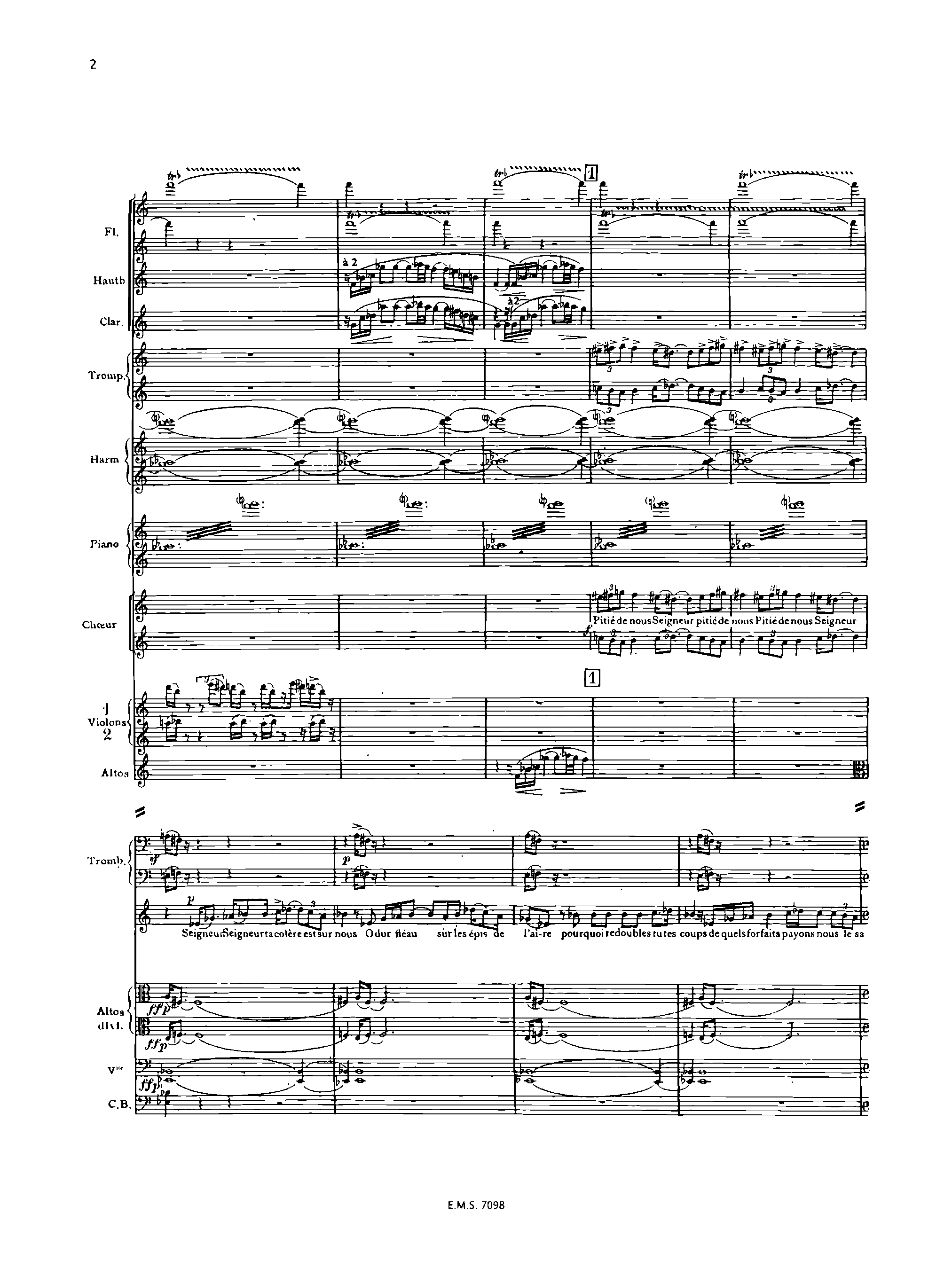 Judith, H.57b by Arthur Honegger Sheet Music arranged by 8notes.com for Opera Full Score - 1 of 114 pages