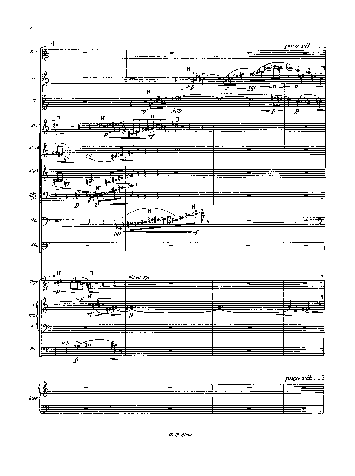 Kammerkonzert by Alban Berg Sheet Music arranged by 8notes.com for Orchestra - 1 of 188 pages
