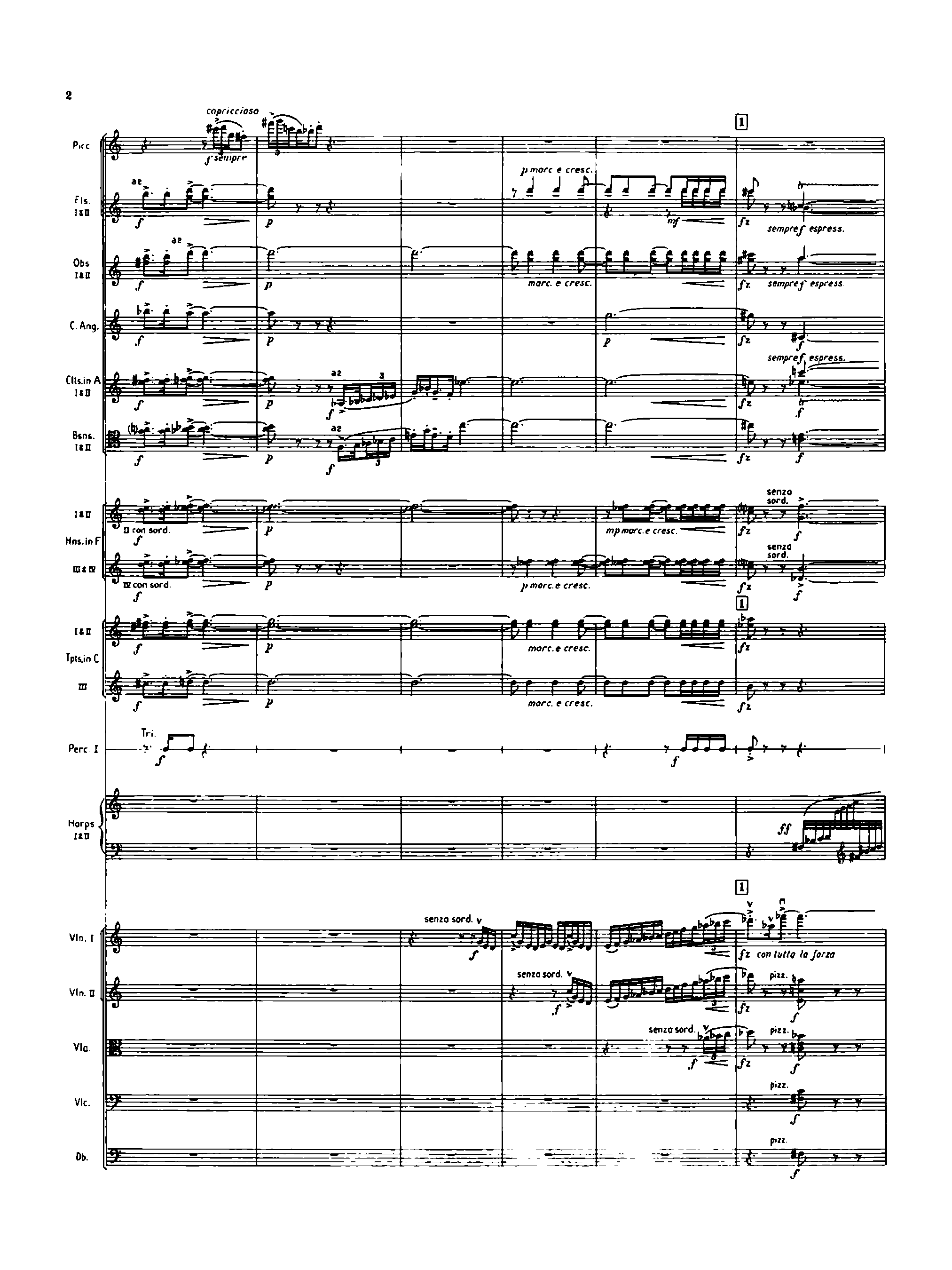 Enter Spring, H.174 by Frank Bridge Sheet Music arranged by 8notes.com for Orchestra - 1 of 70 pages