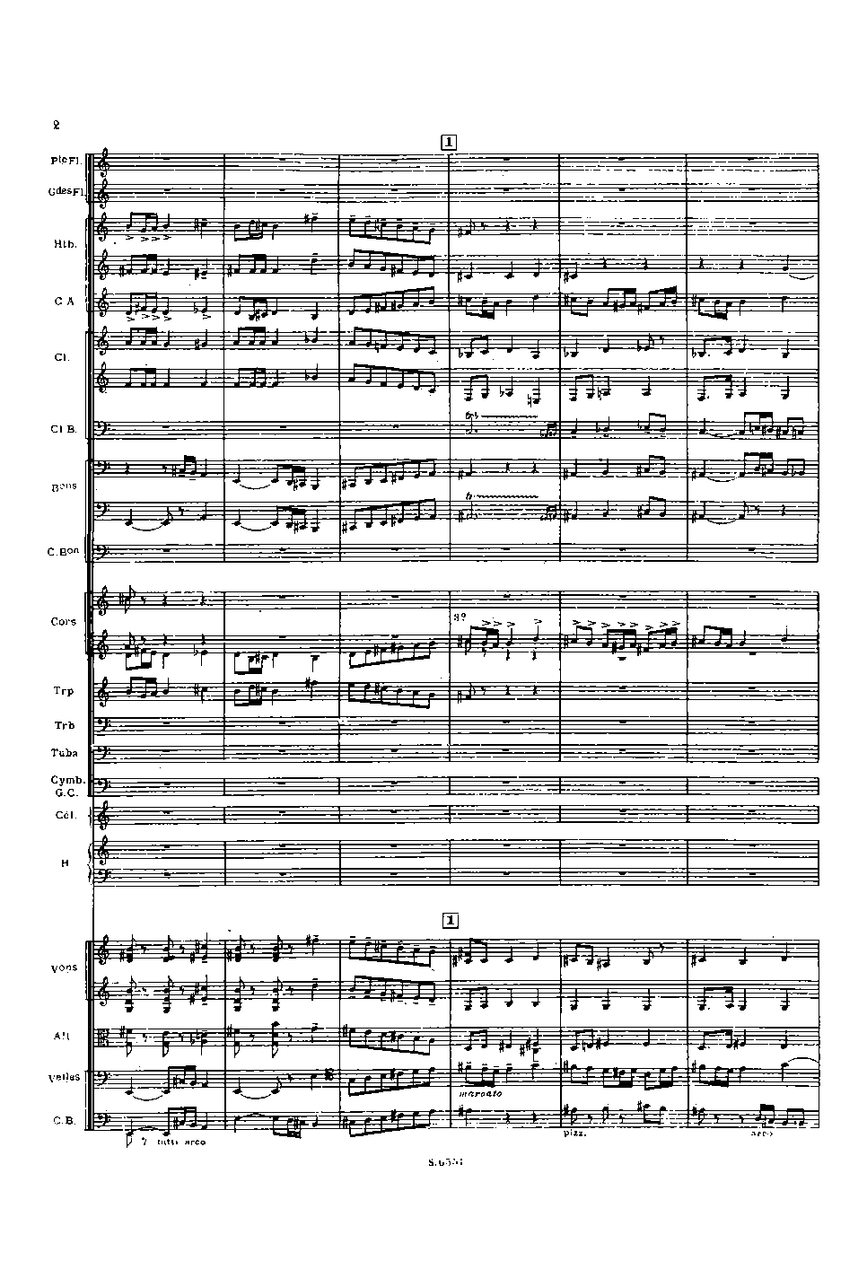 Chant de joie, H.47 by Arthur Honegger Sheet Music arranged by 8notes.com for Orchestra - 1 of 27 pages