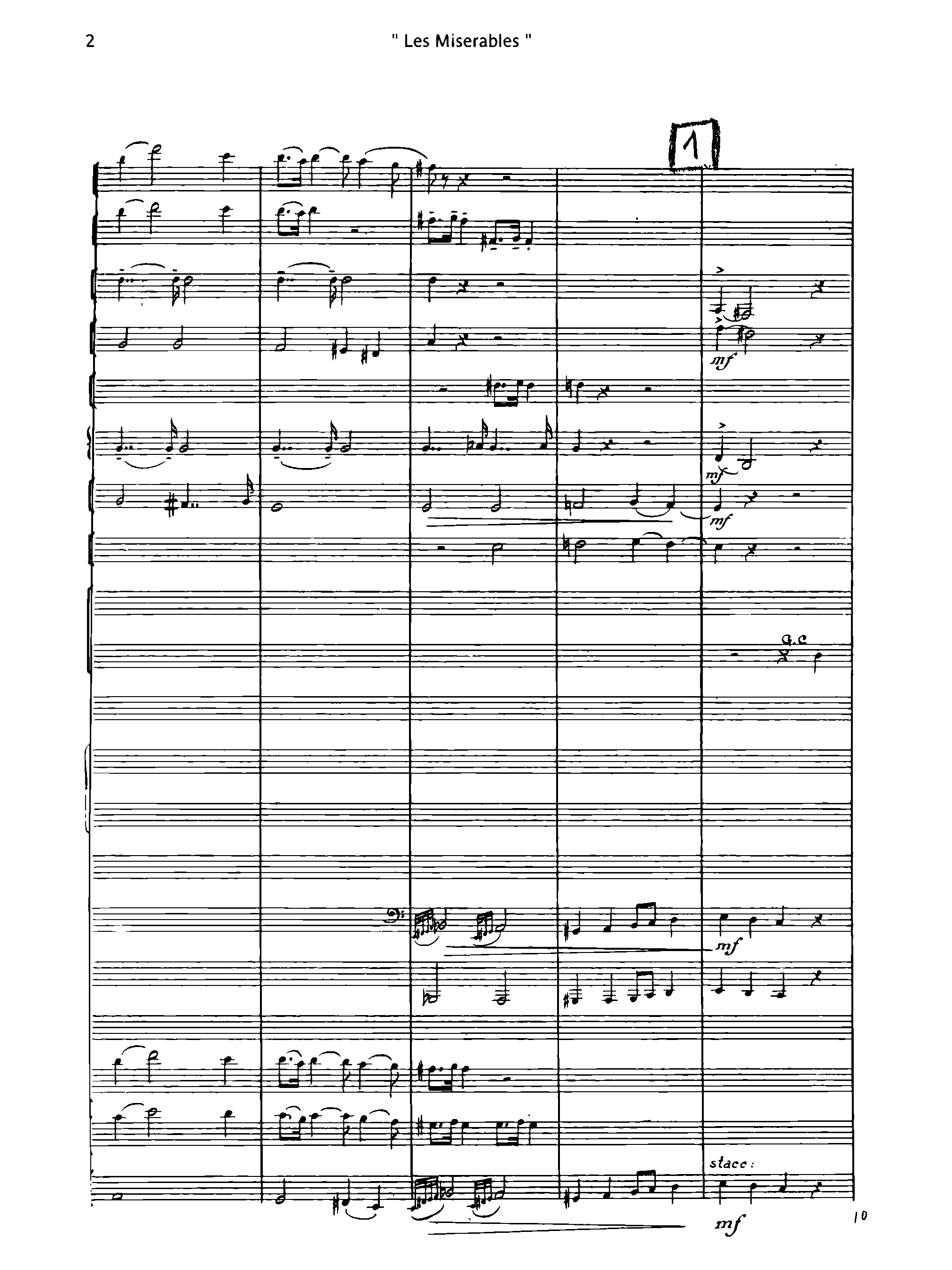 Les Miserables, H.88a by Arthur Honegger Sheet Music arranged by 8notes.com for Orchestra - 1 of 67 pages