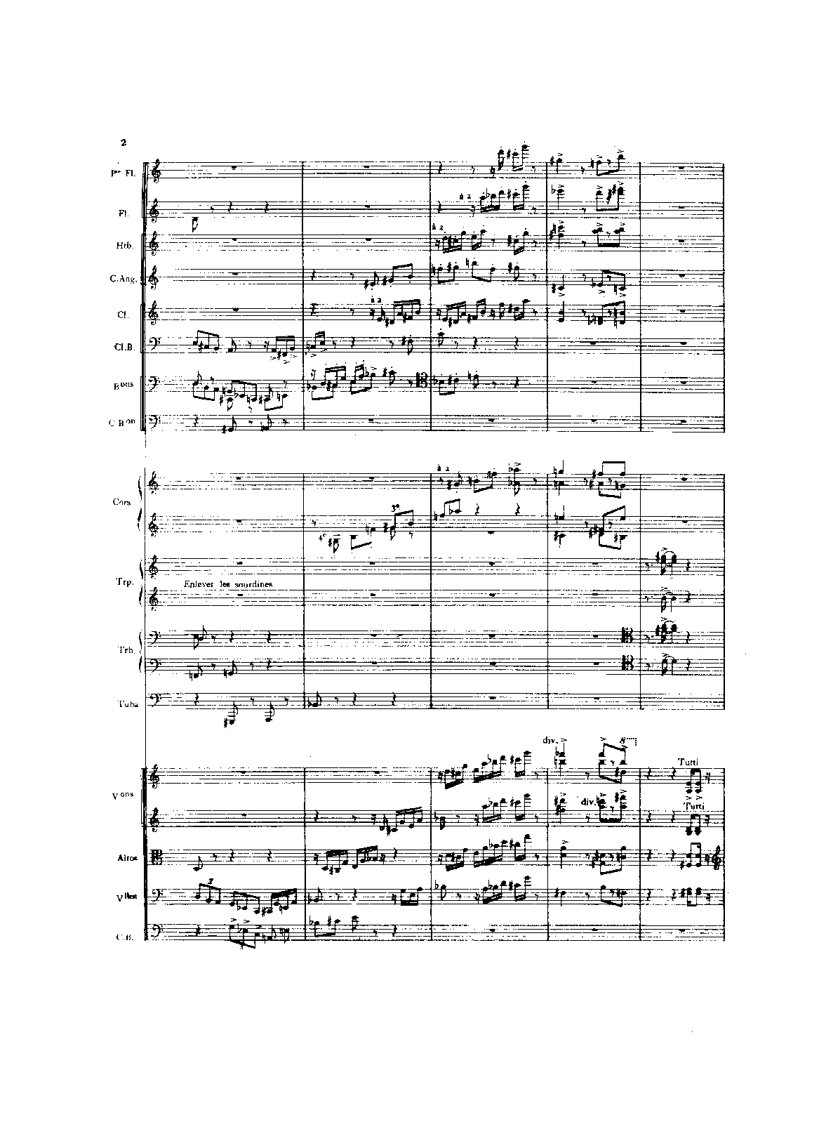 Rugby, H.67 by Arthur Honegger Sheet Music arranged by 8notes.com for Orchestra - 1 of 61 pages