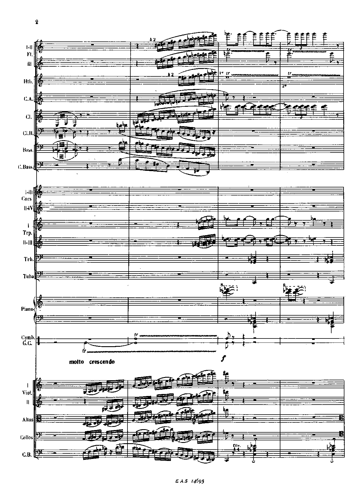 Symphony No.3, H.186 by Arthur Honegger Sheet Music arranged by 8notes.com for Orchestra - 1 of 112 pages