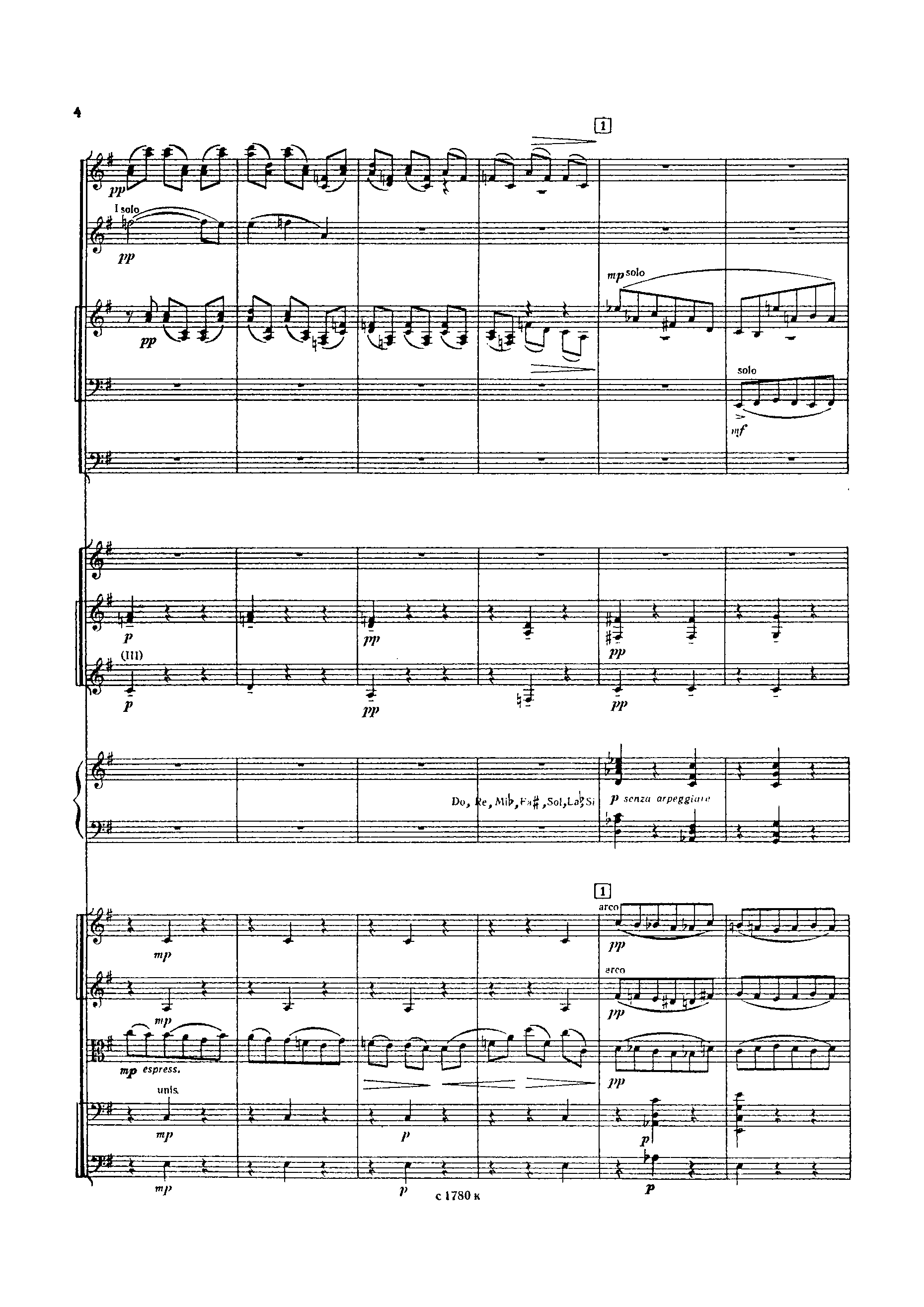 Autumnal, Op.8 by Sergei Prokofiev Sheet Music arranged by 8notes.com for Orchestra - 1 of 29 pages