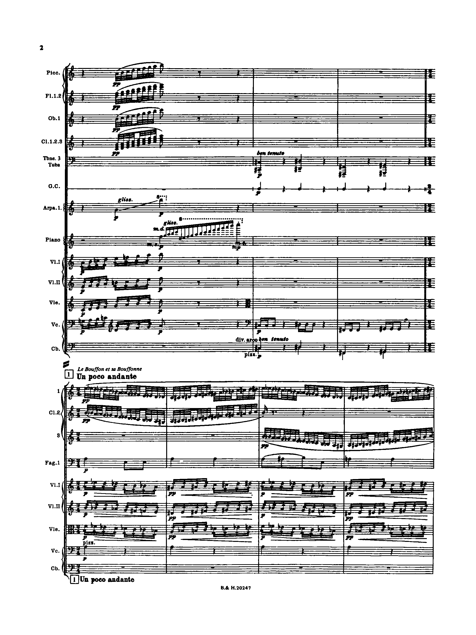 Chout, Op.21 by Sergei Prokofiev Sheet Music arranged by 8notes.com for Orchestra - 1 of 301 pages