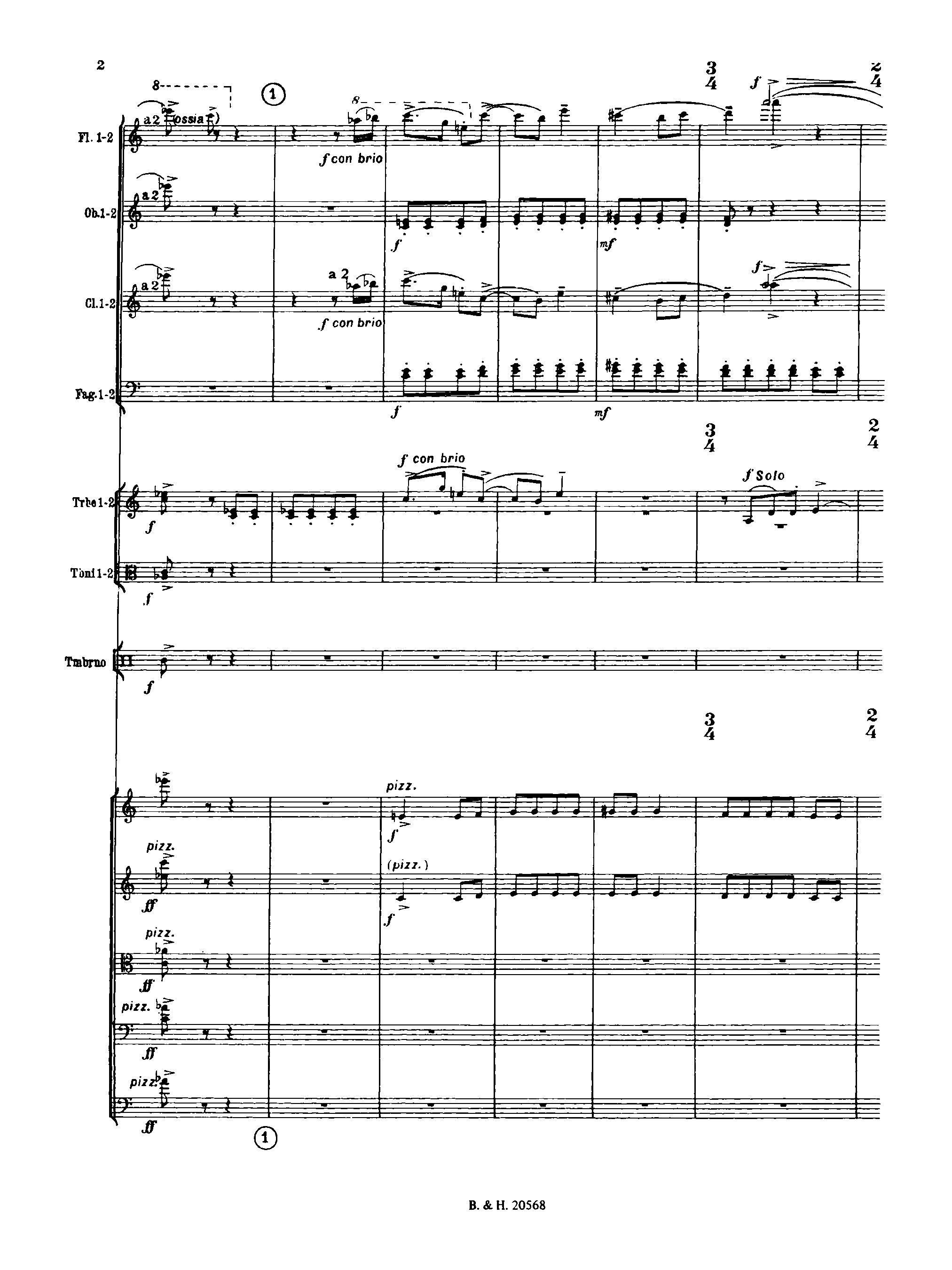 Divertissement, Op.43 by Sergei Prokofiev Sheet Music arranged by 8notes.com for Orchestra - 1 of 84 pages
