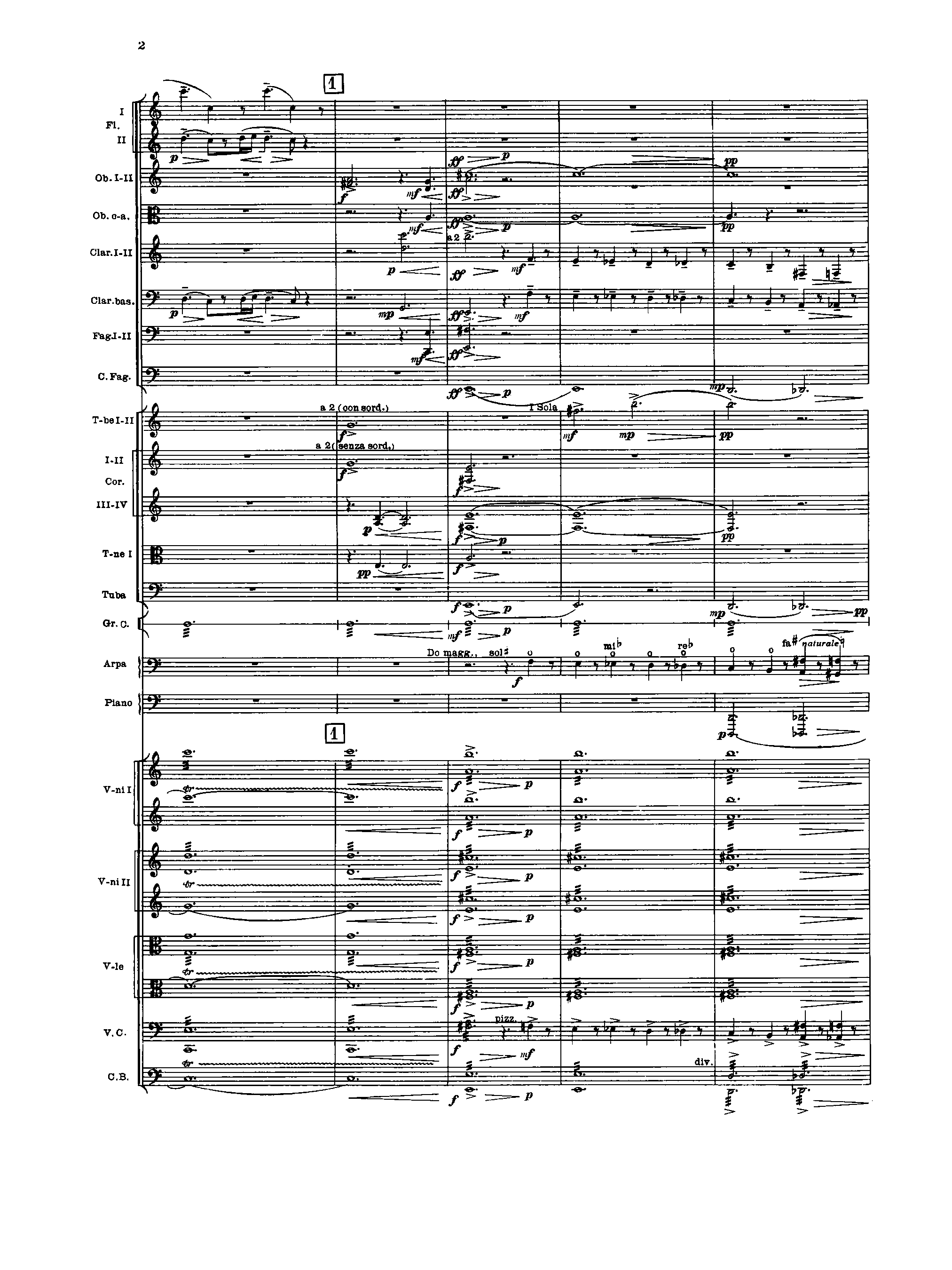 Egyptian Nights, Op.61 by Sergei Prokofiev Sheet Music arranged by 8notes.com for Orchestra - 1 of 60 pages