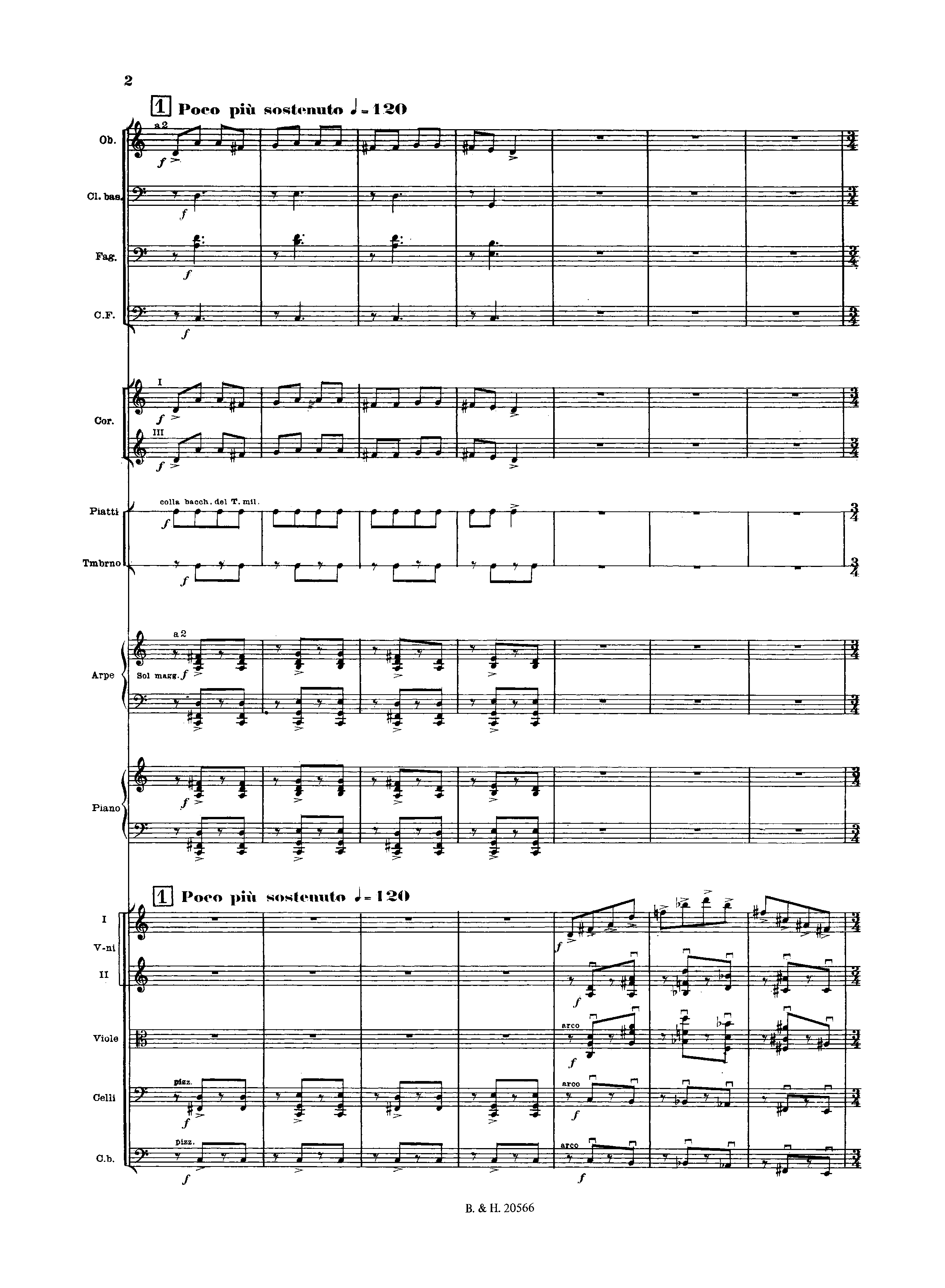 Ouverture russe, Op.72 by Sergei Prokofiev Sheet Music arranged by 8notes.com for Orchestra - 1 of 90 pages