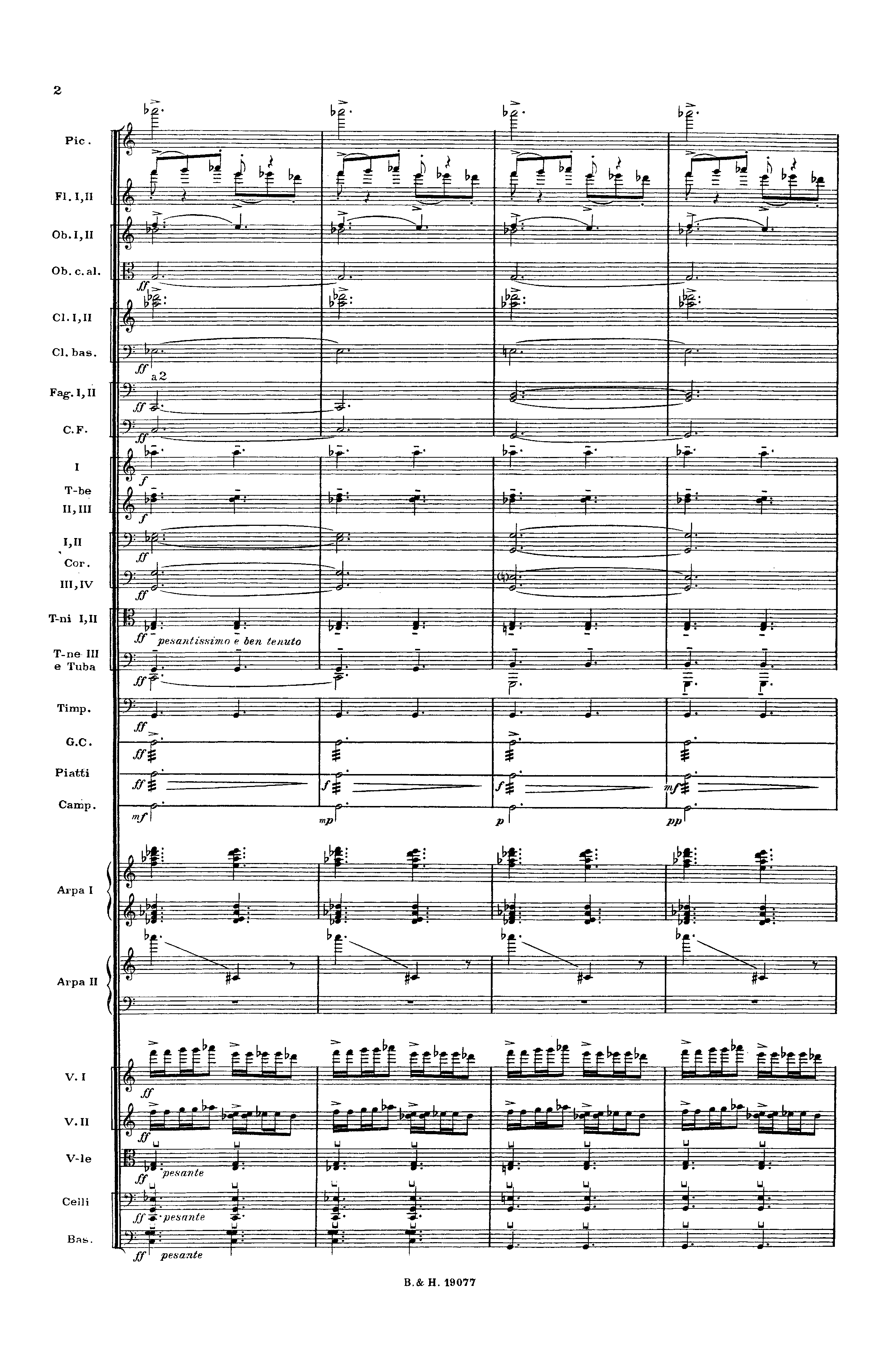 Symphony No.3, Op.44 by Sergei Prokofiev Sheet Music arranged by 8notes.com for Orchestra - 1 of 204 pages