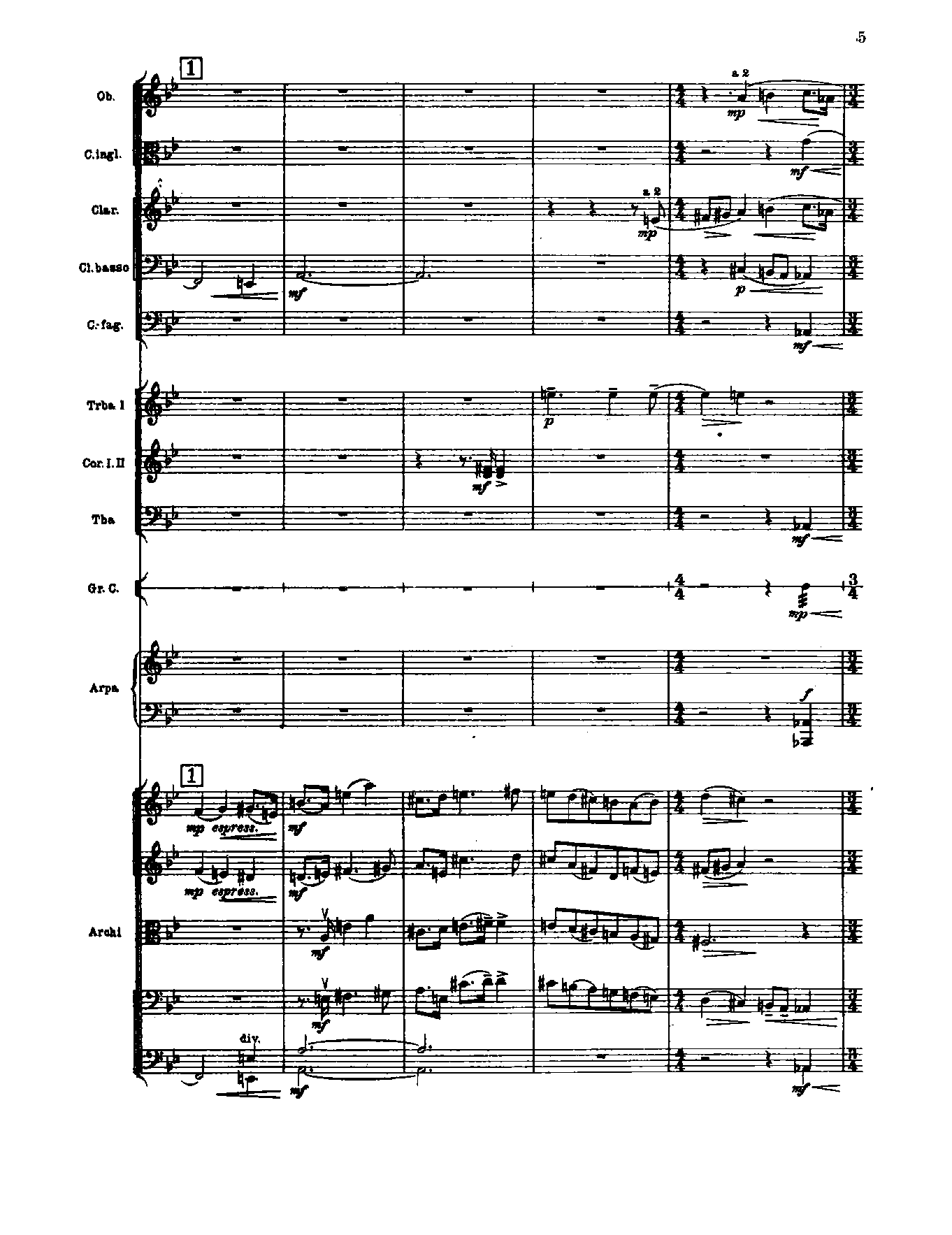 Symphony No.5, Op.100 by Sergei Prokofiev Sheet Music arranged by 8notes.com for Orchestra - 1 of 207 pages