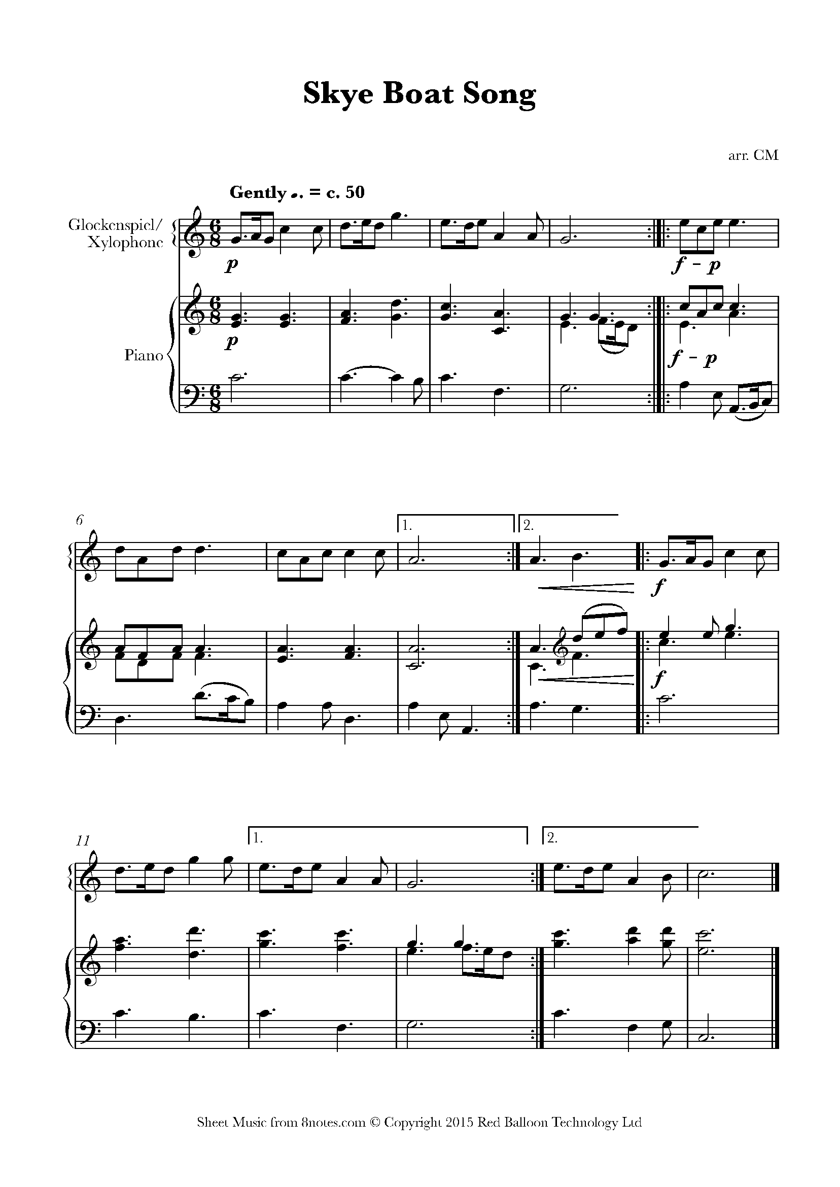 Printable Free Xylophone Sheet Music For Beginners