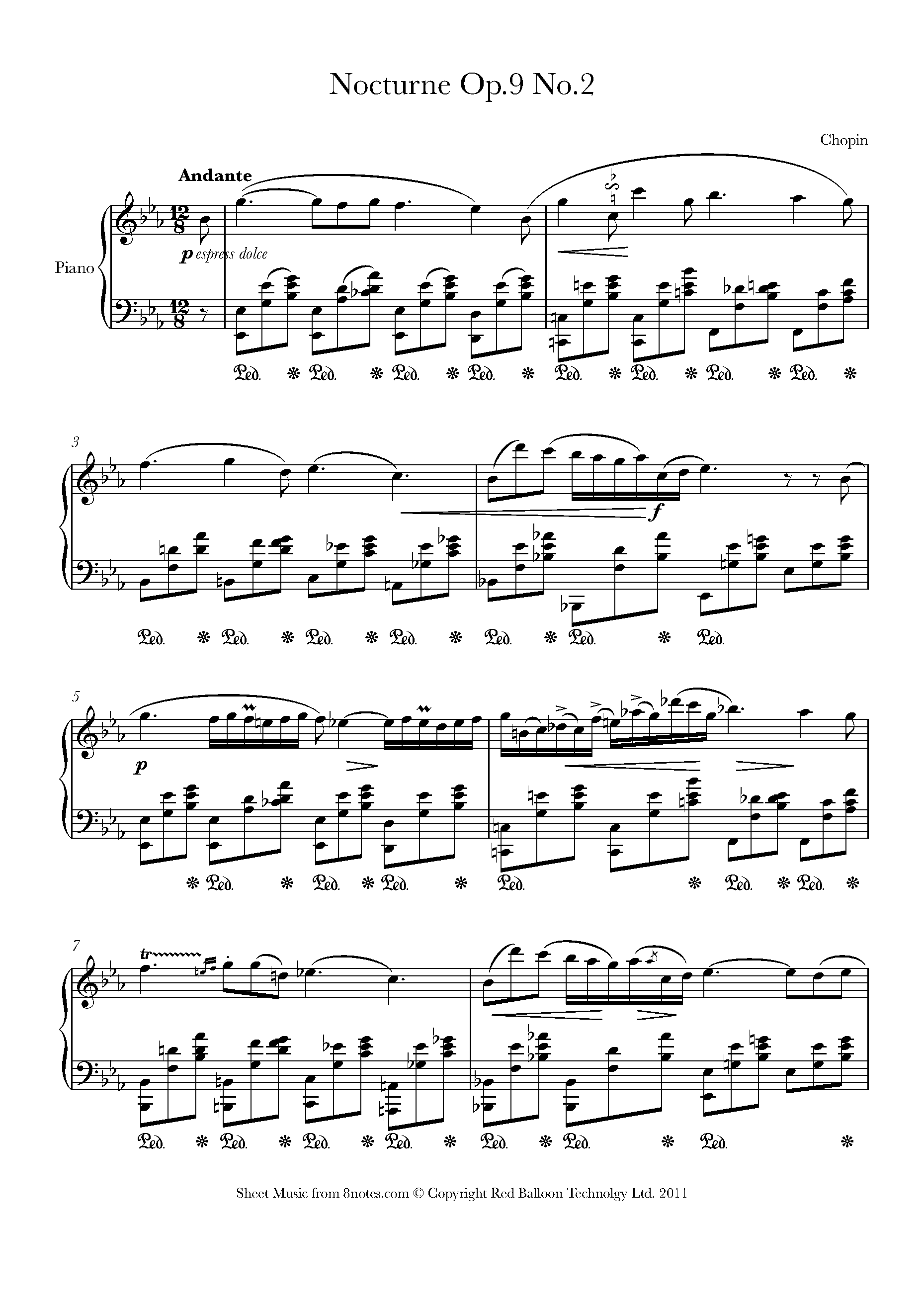 remise Détroit de Béring Flétrir chopin op 9 no 2 piano Aller en ...