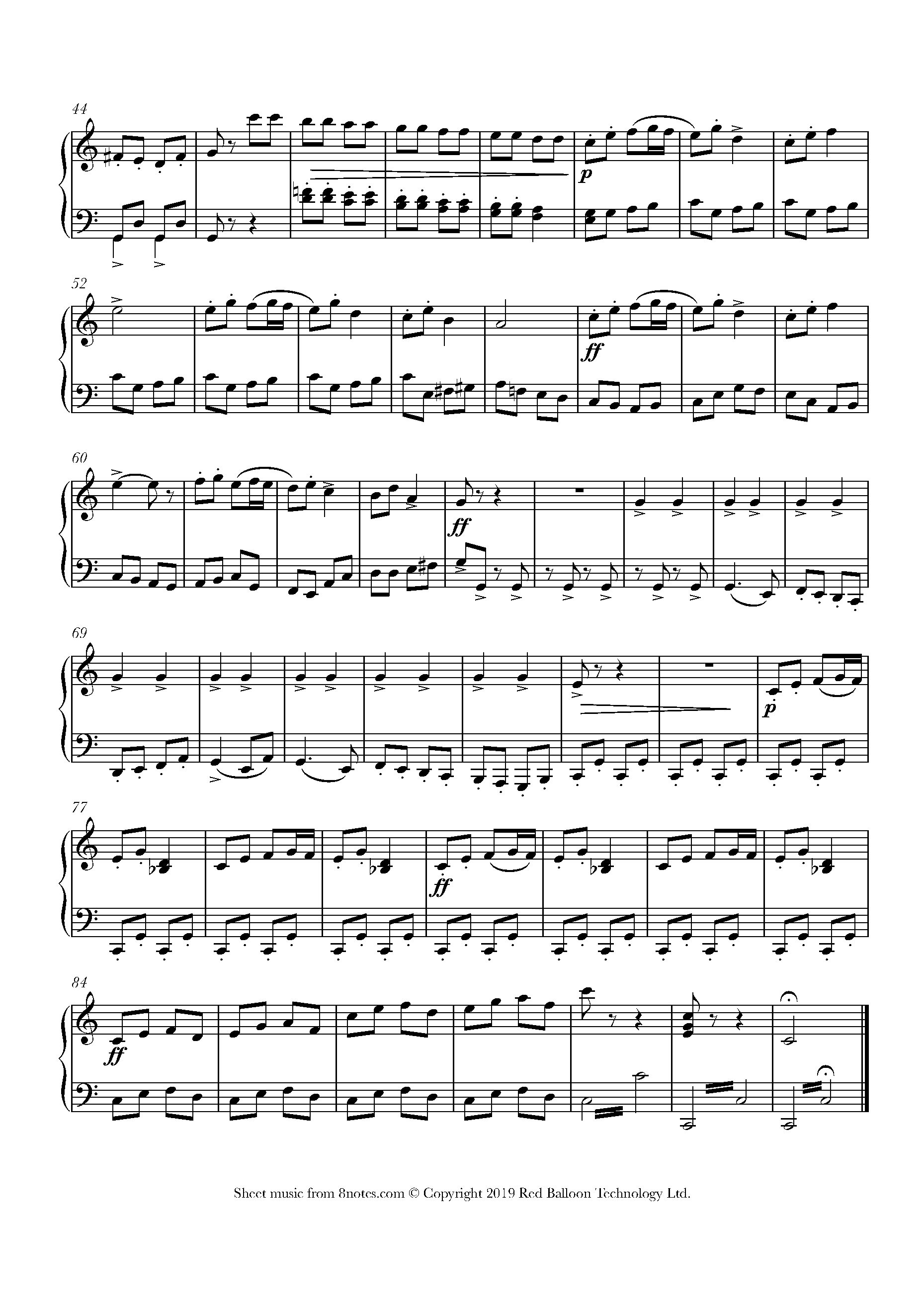 RimskyKorsakov Dance of the Tumblers (Danse des Bouffons) Sheet