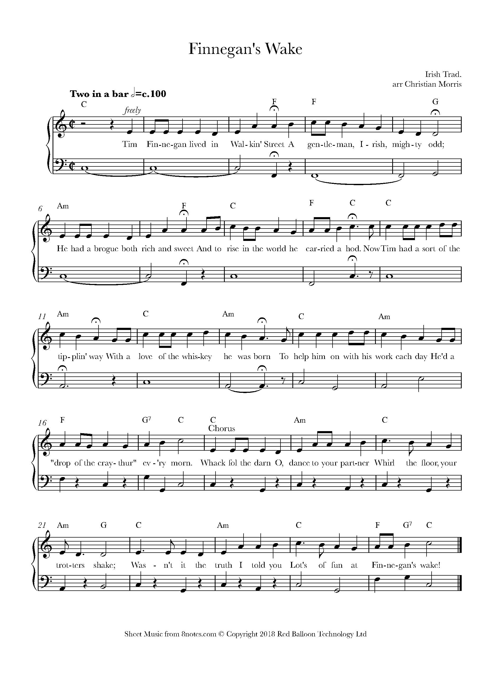 Finnegan's Wake Sheet music for Piano