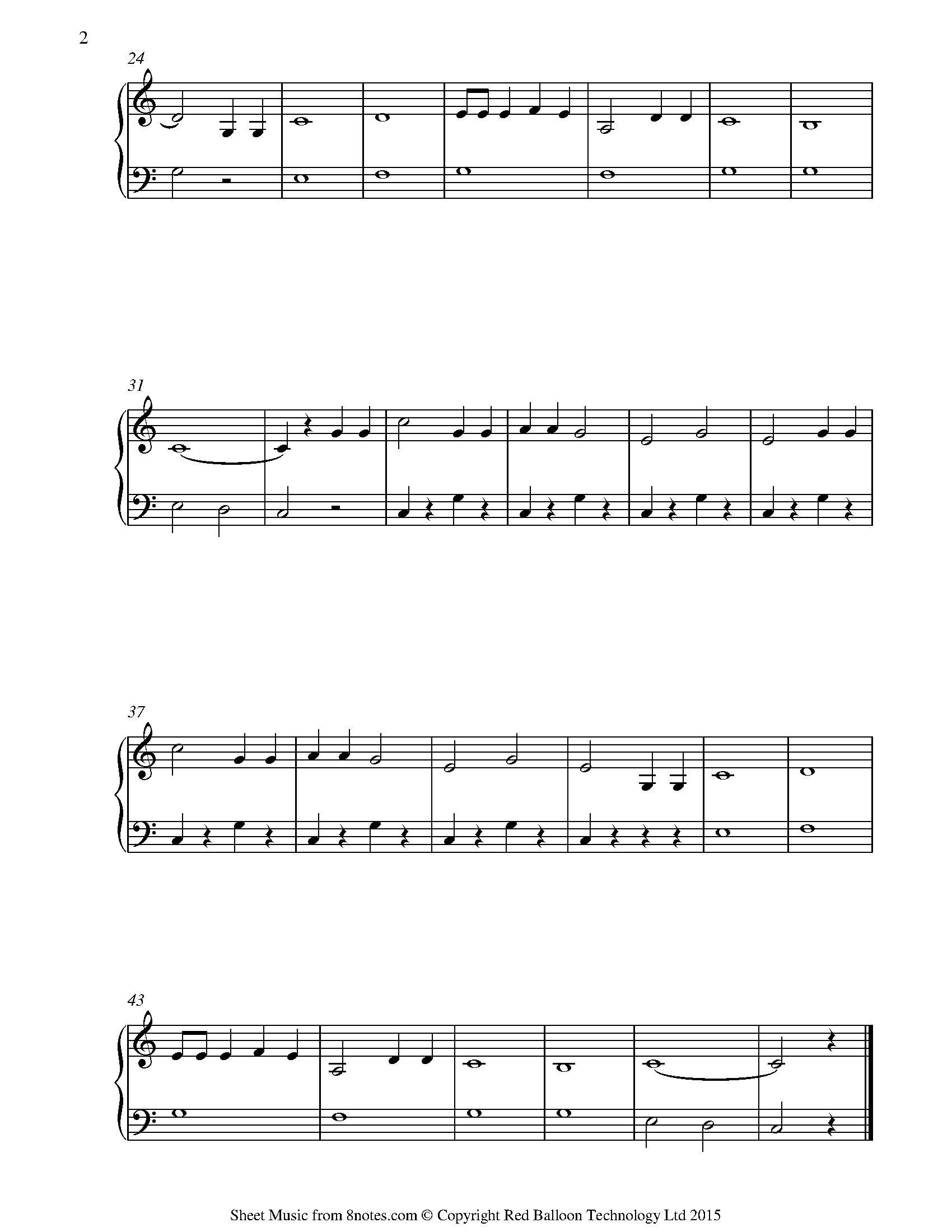 My Grandfathers Clock Sheet music for Piano