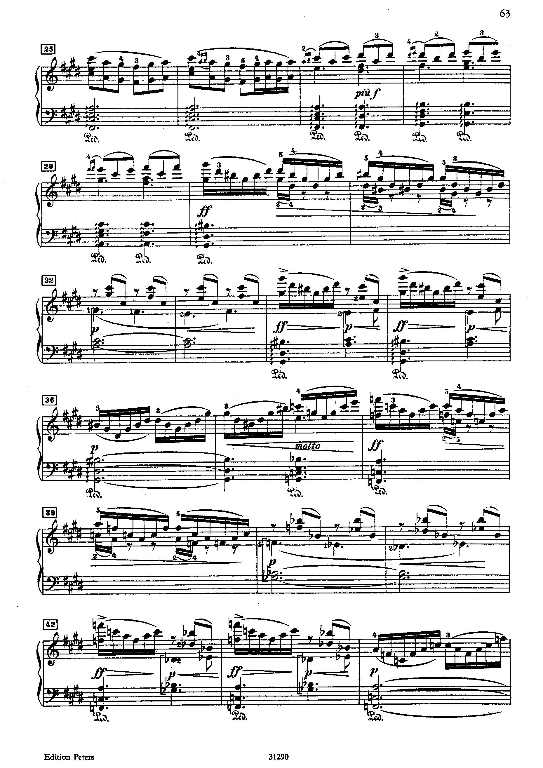 Morning from Peer Gynt (Morning Mood) by Edvard Grieg Sheet Music arranged by 8notes.com for Piano - 1 of 4 pages