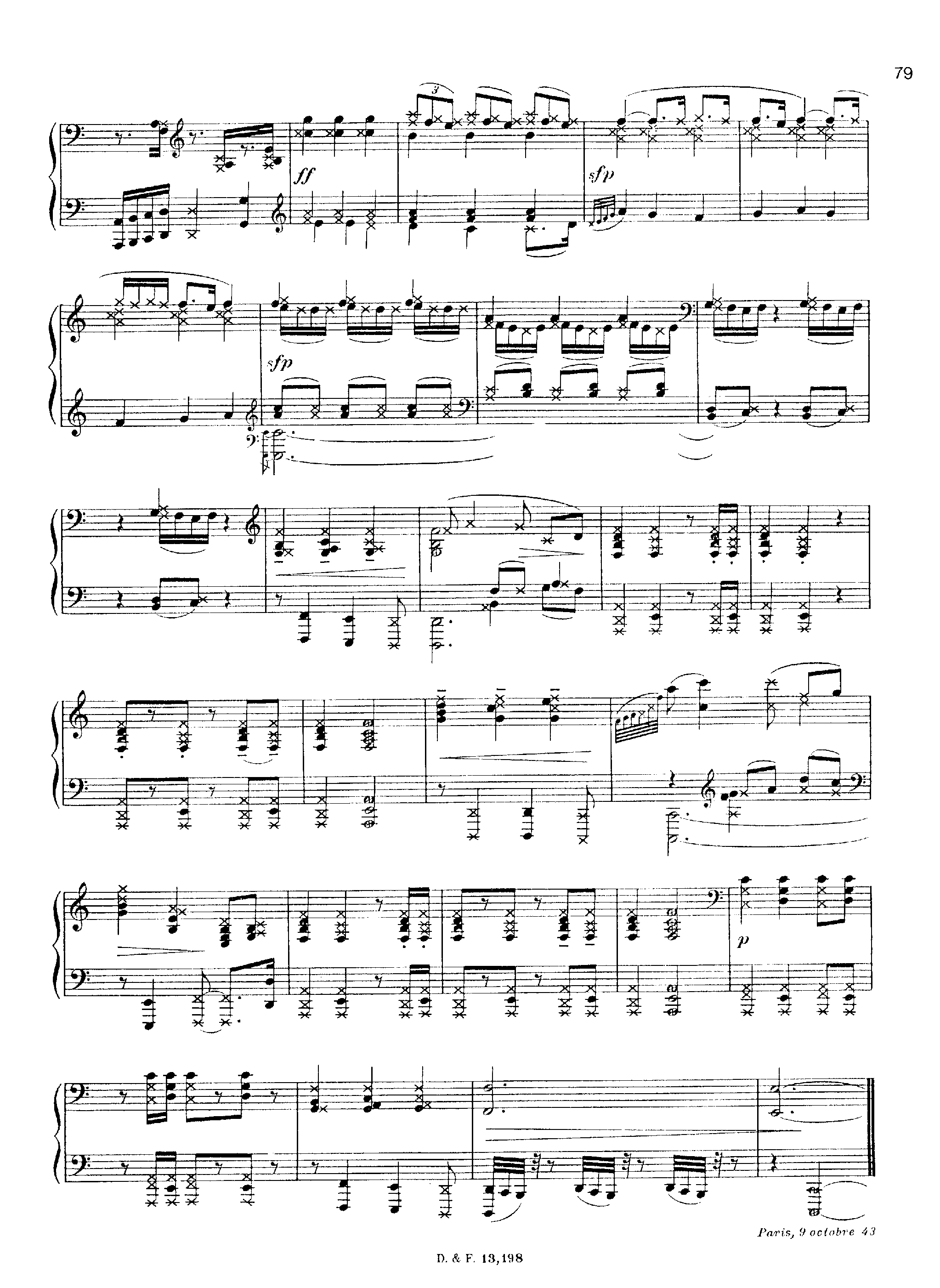 2 Esquisses, H.173 by Arthur Honegger Sheet Music arranged by 8notes.com for Piano - 1 of 6 pages