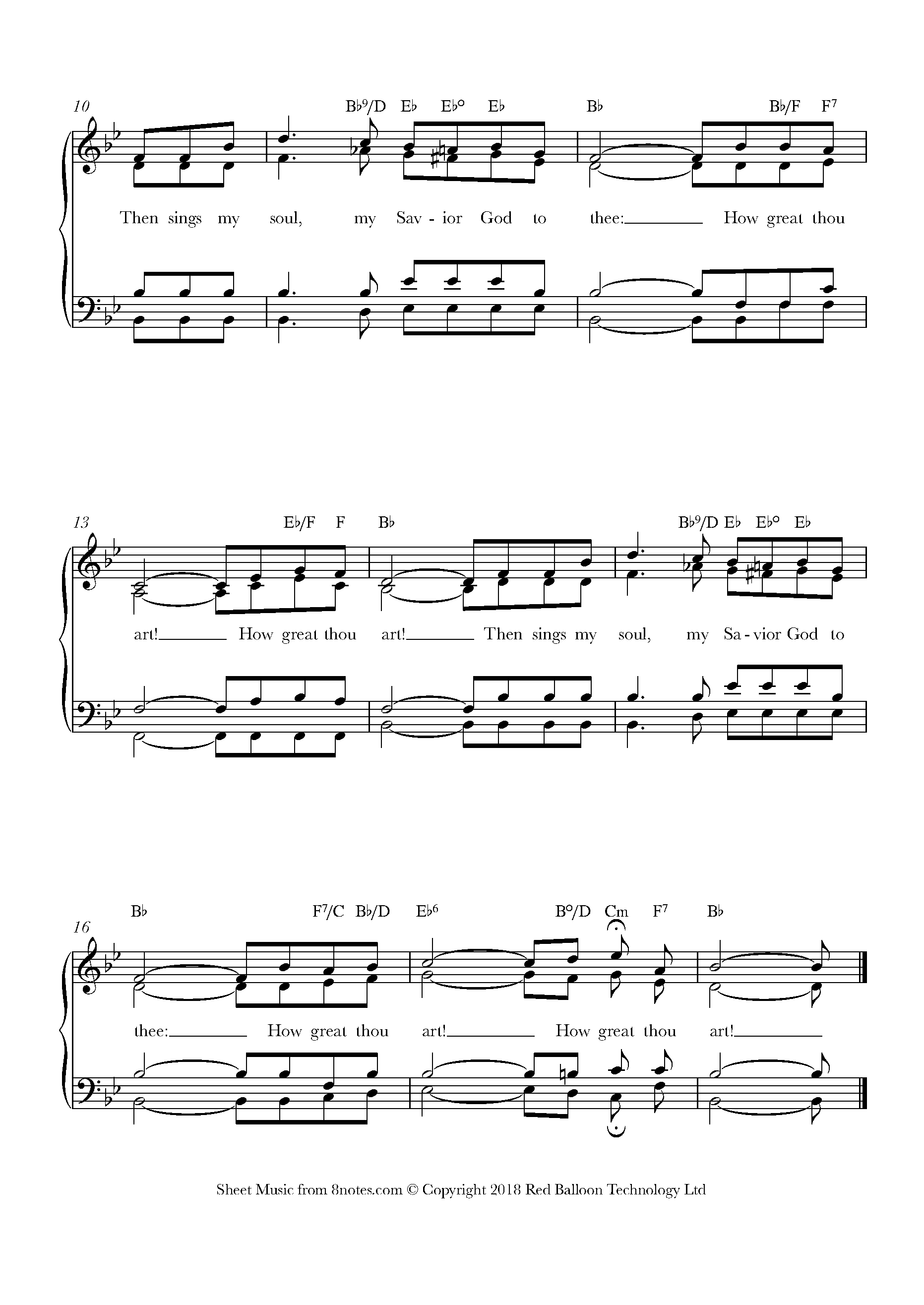 How Great Thou Art Sheet music for Piano