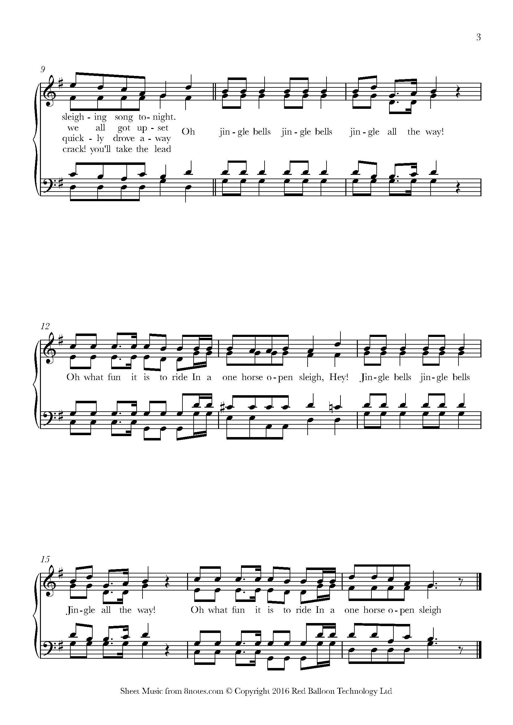 Jingle Bells Sheet music for Piano
