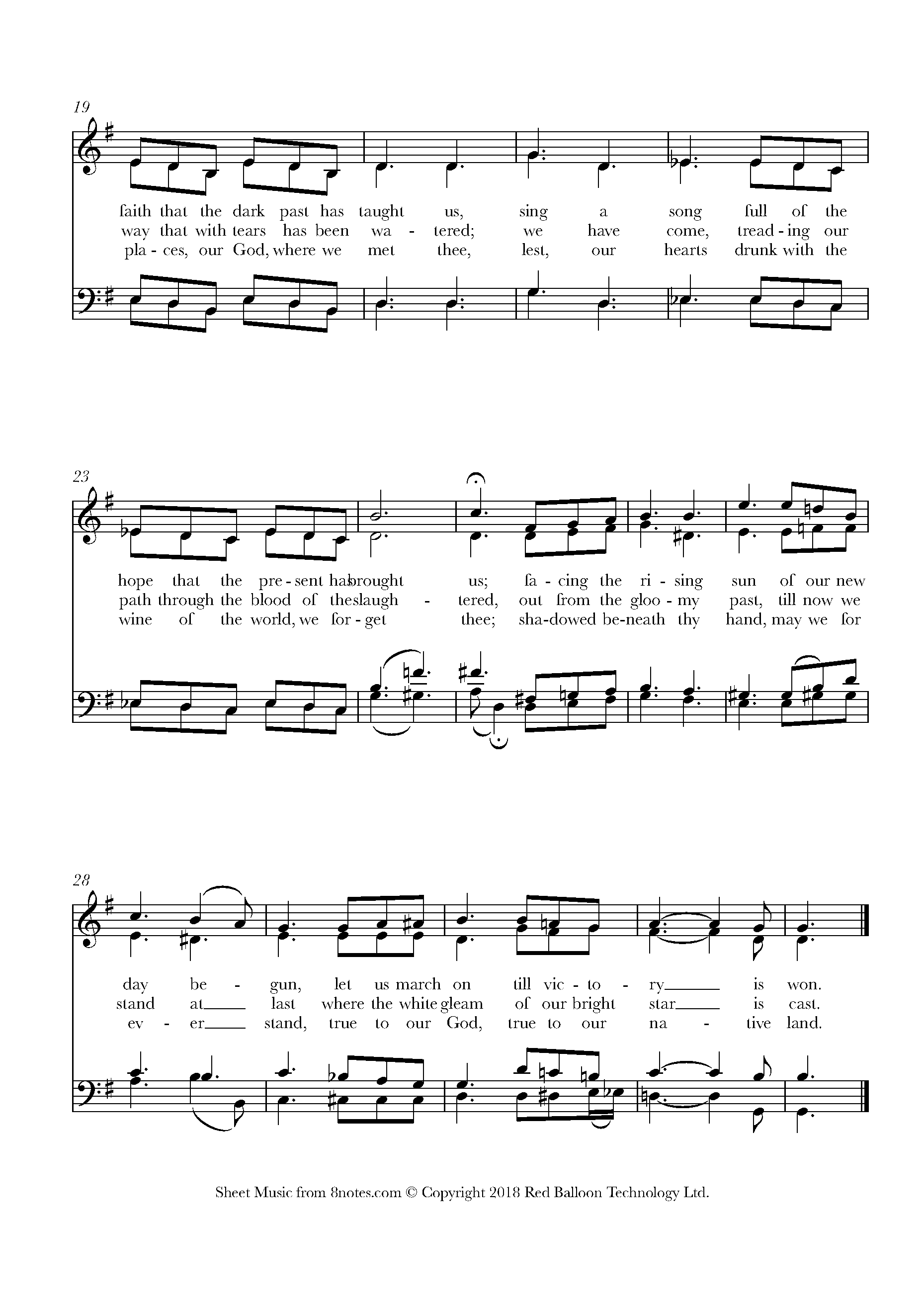 Johnson - Lift Every Voice and Sing Sheet music for Piano - 8notes.com