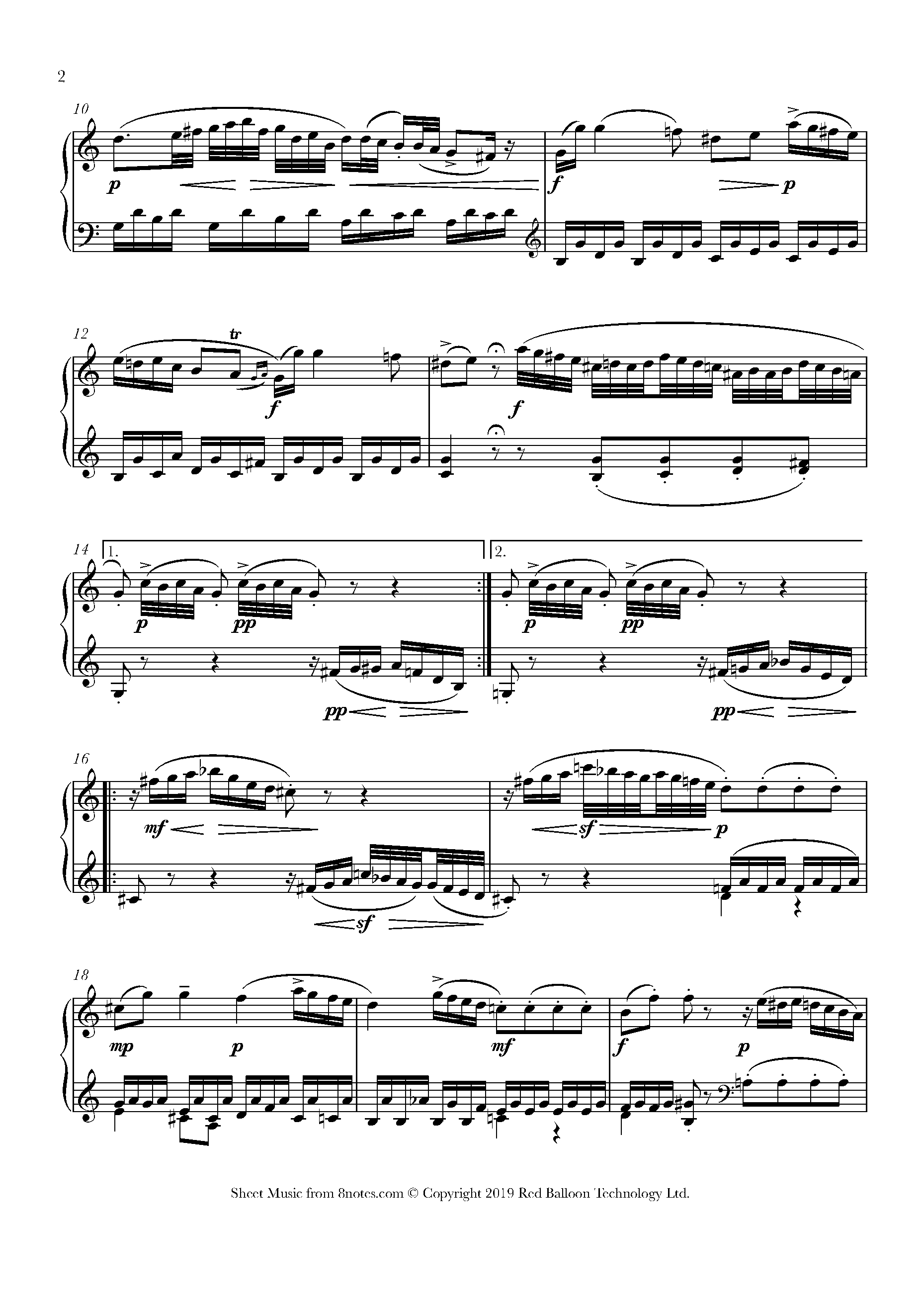 Mozart Piano Sonata No 5 In G Major K 2 2nd Movement Sheet Music For Piano 8notes Com Mozart Piano Sonata No 5 In G Major K 2 2nd Movement Sheet Music For Piano 8notes Com