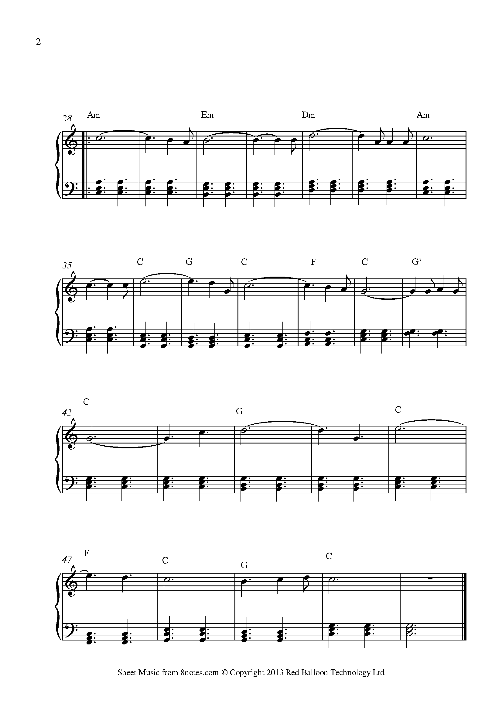 O Holy Night Sheet Music For Piano 8notes Com