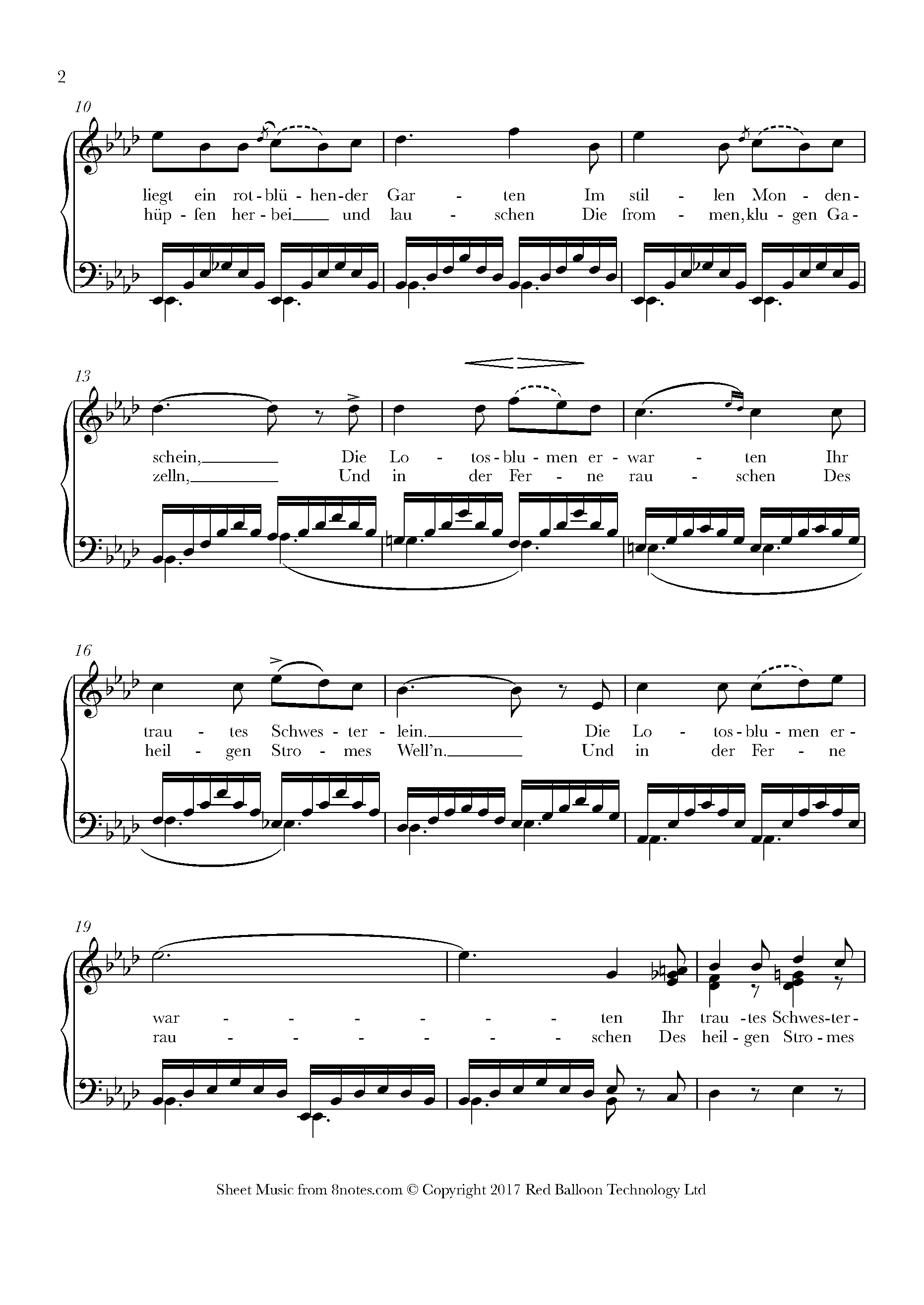 Mendelssohn On Wings of Song (Auf Flugeln des Gesanges) from Six