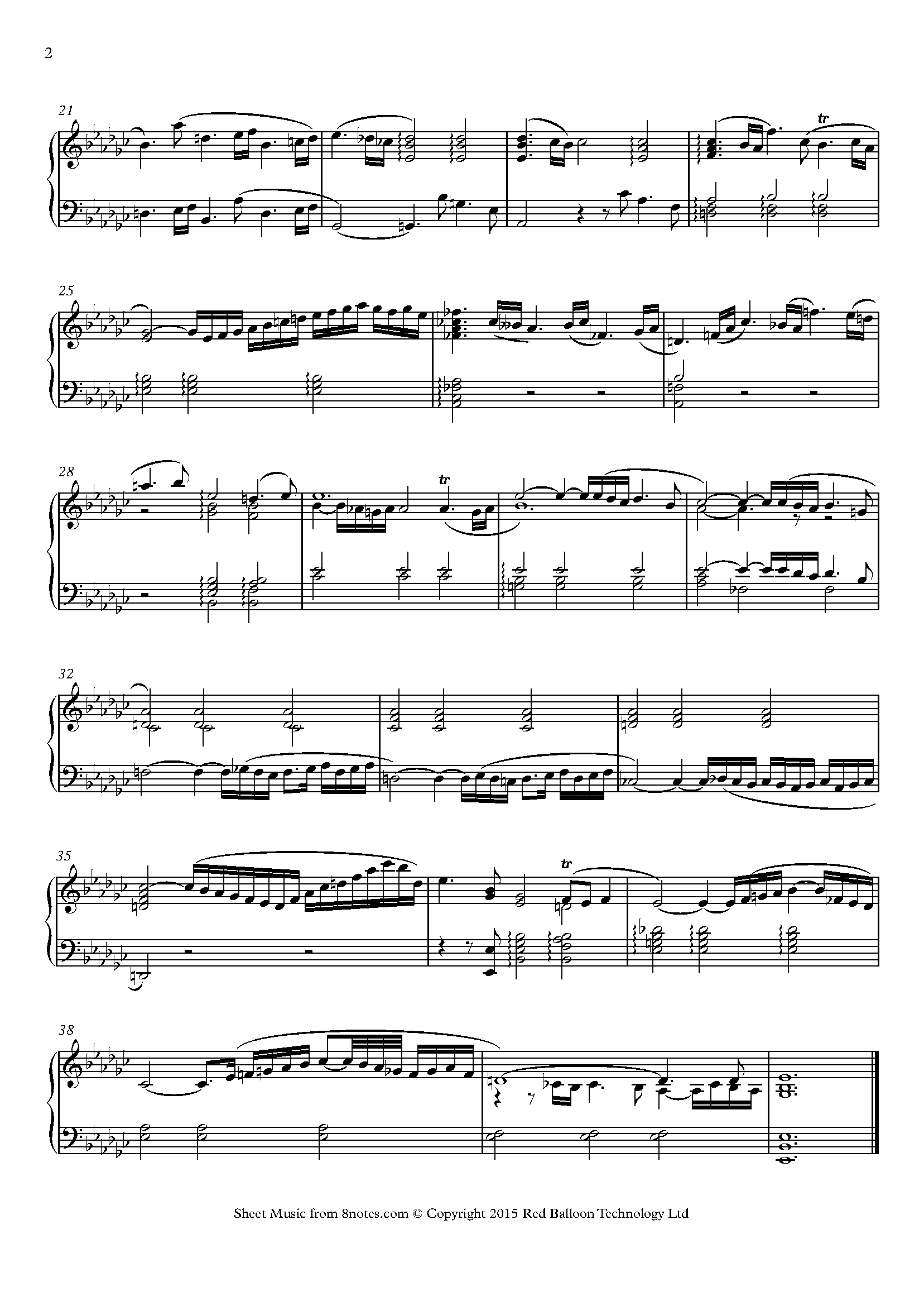 Bach - Prelude No.8 in Eb major from 48 Preludes and Fugues Book 1