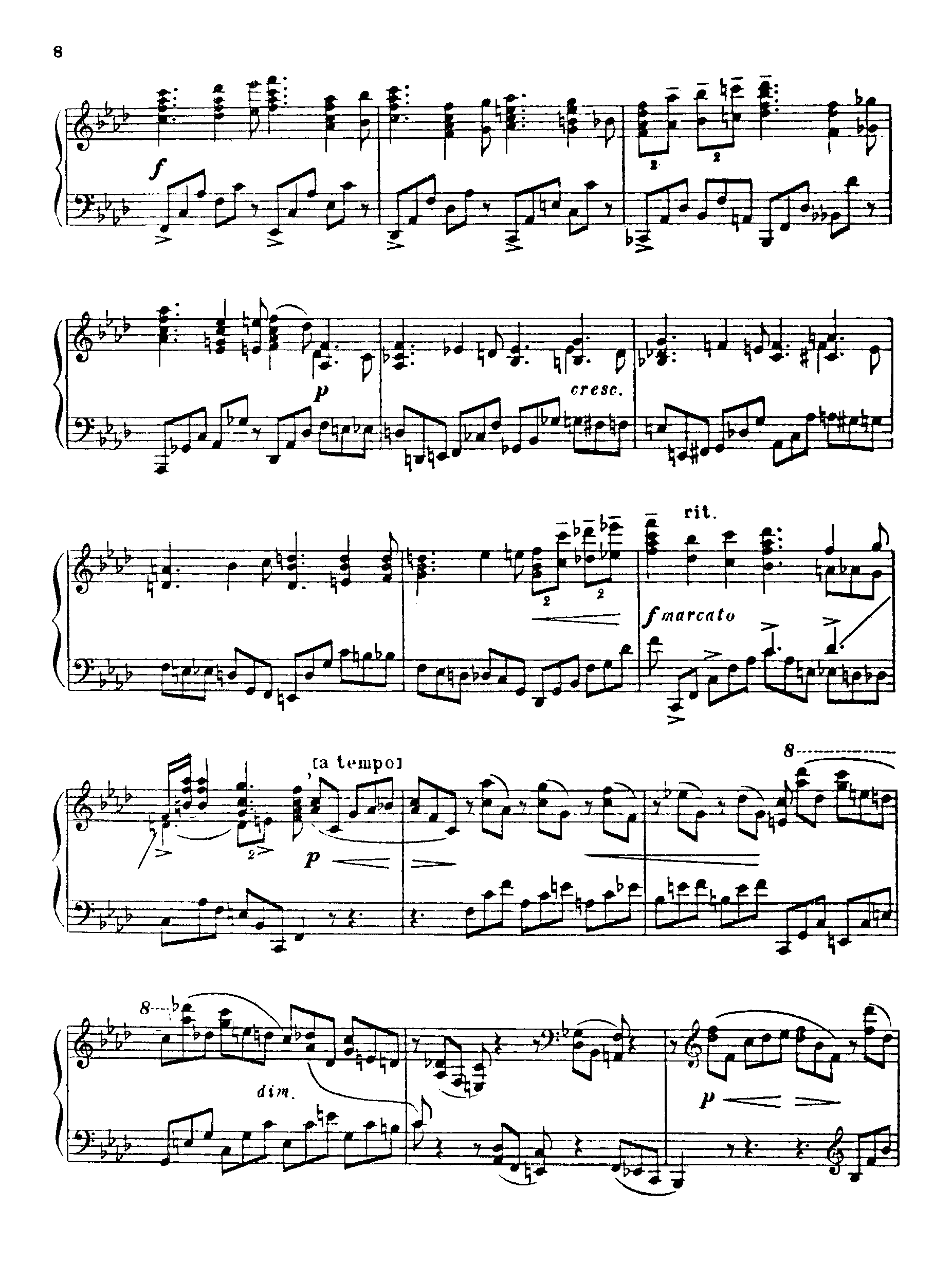 Piano Sonata No.1, Op.1 by Sergei Prokofiev Sheet Music arranged by 8notes.com for Piano - 1 of 15 pages