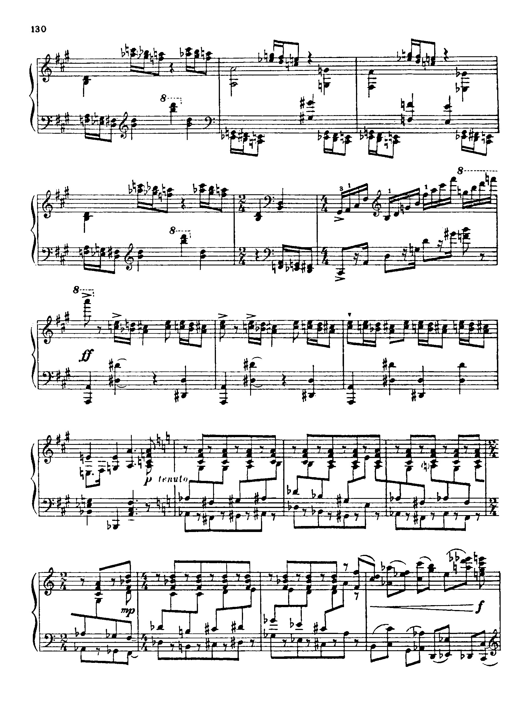 Piano Sonata No.6, Op.82 by Sergei Prokofiev Sheet Music arranged by 8notes.com for Piano - 1 of 48 pages