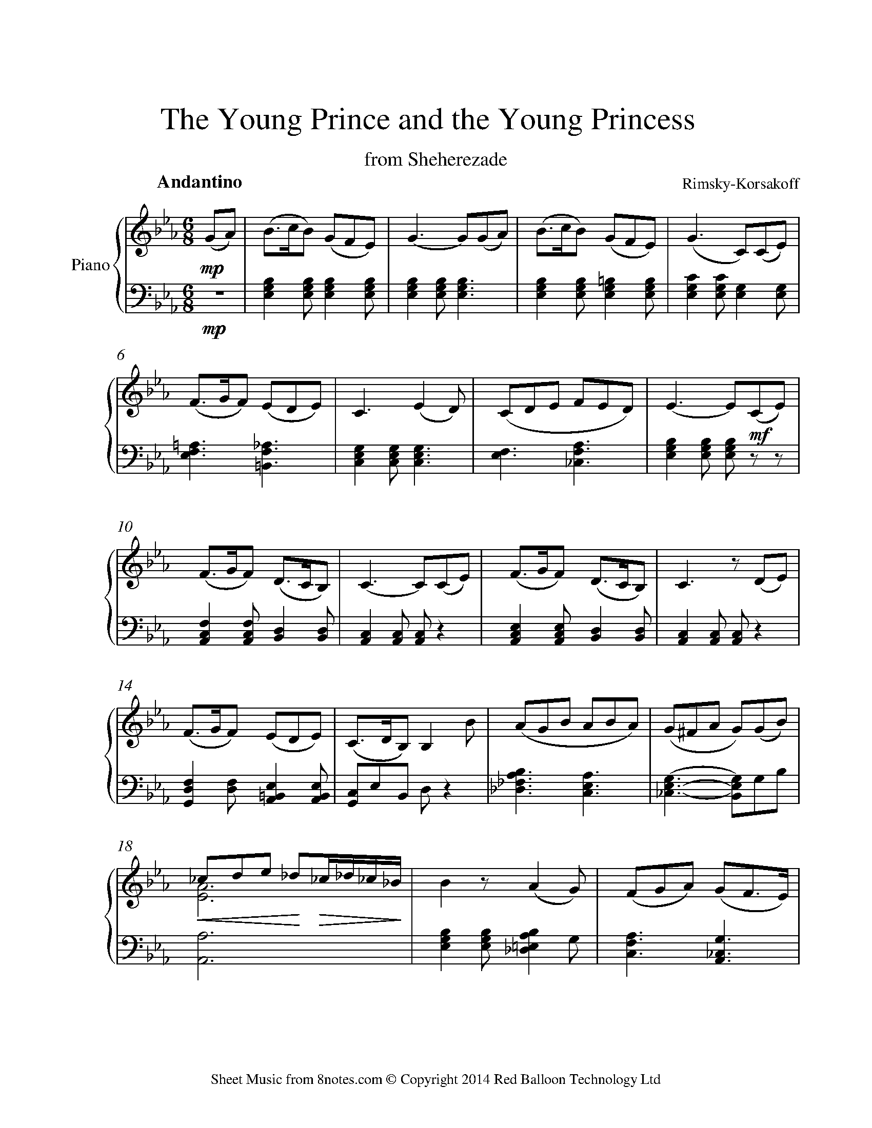 RimskyKorsakov The Young Prince and the Young Princess (Sheherazade