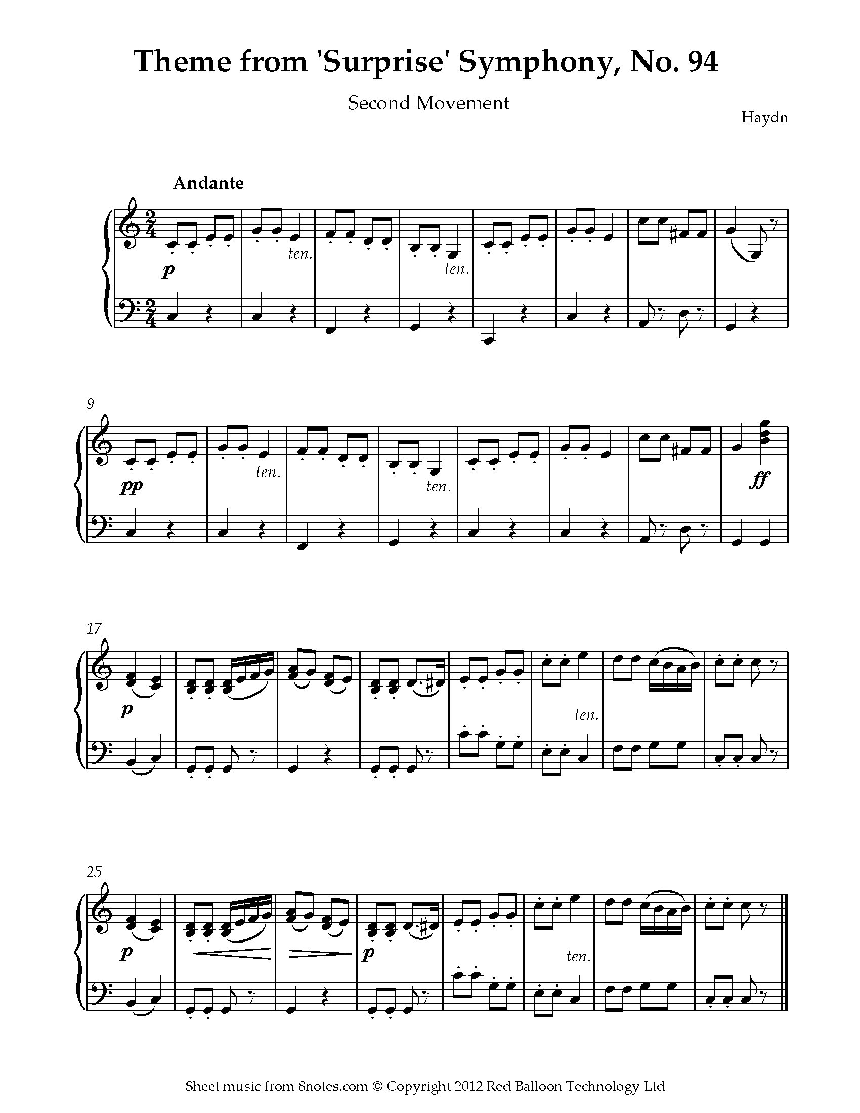 haydn symphony 94 analysis