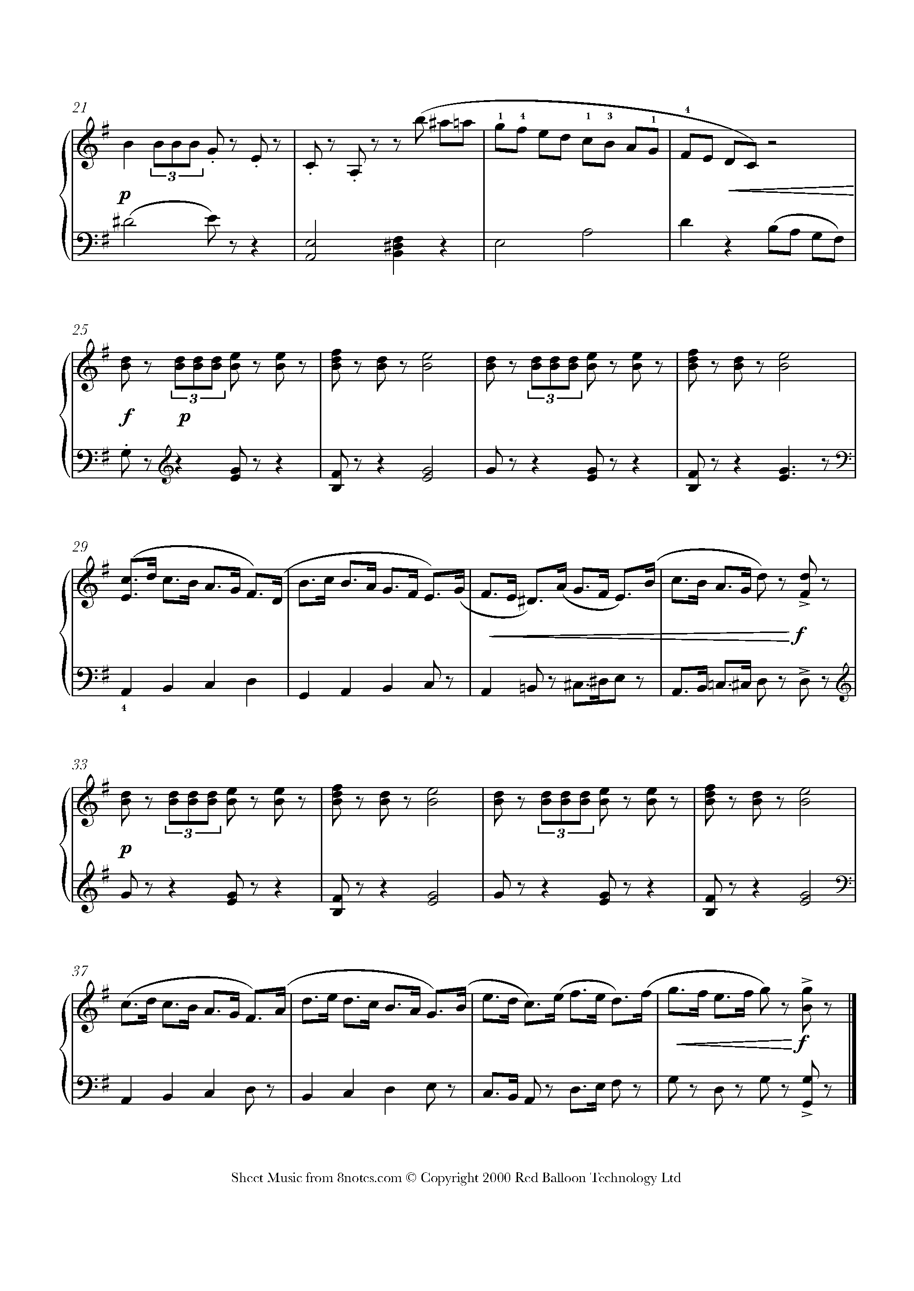 Tchaikovsky March from The Nutcracker Sheet music for Piano