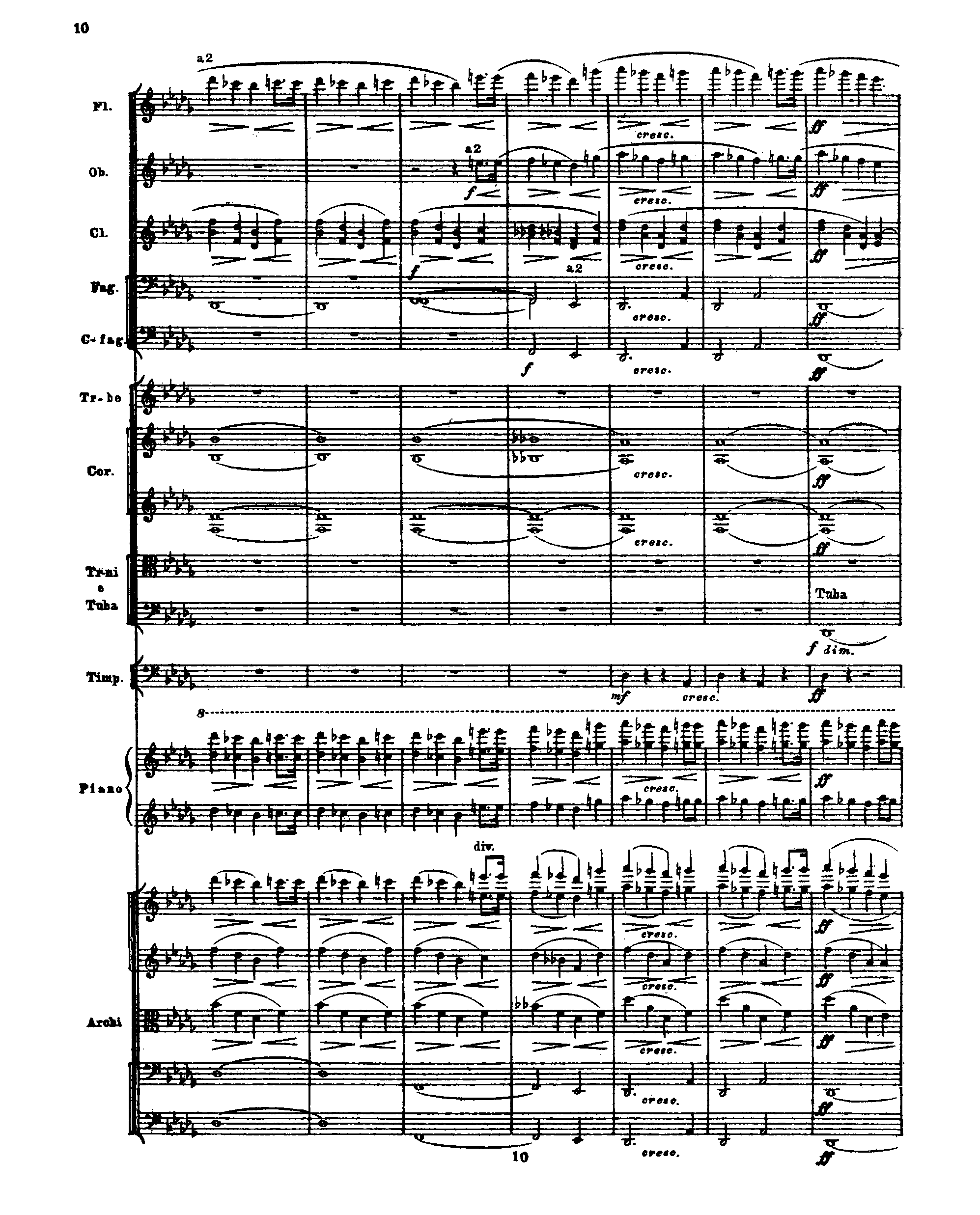 Piano Concerto No.1, Op.10 by Sergei Prokofiev Sheet Music arranged by 8notes.com for Piano and Ensemble - 1 of 88 pages