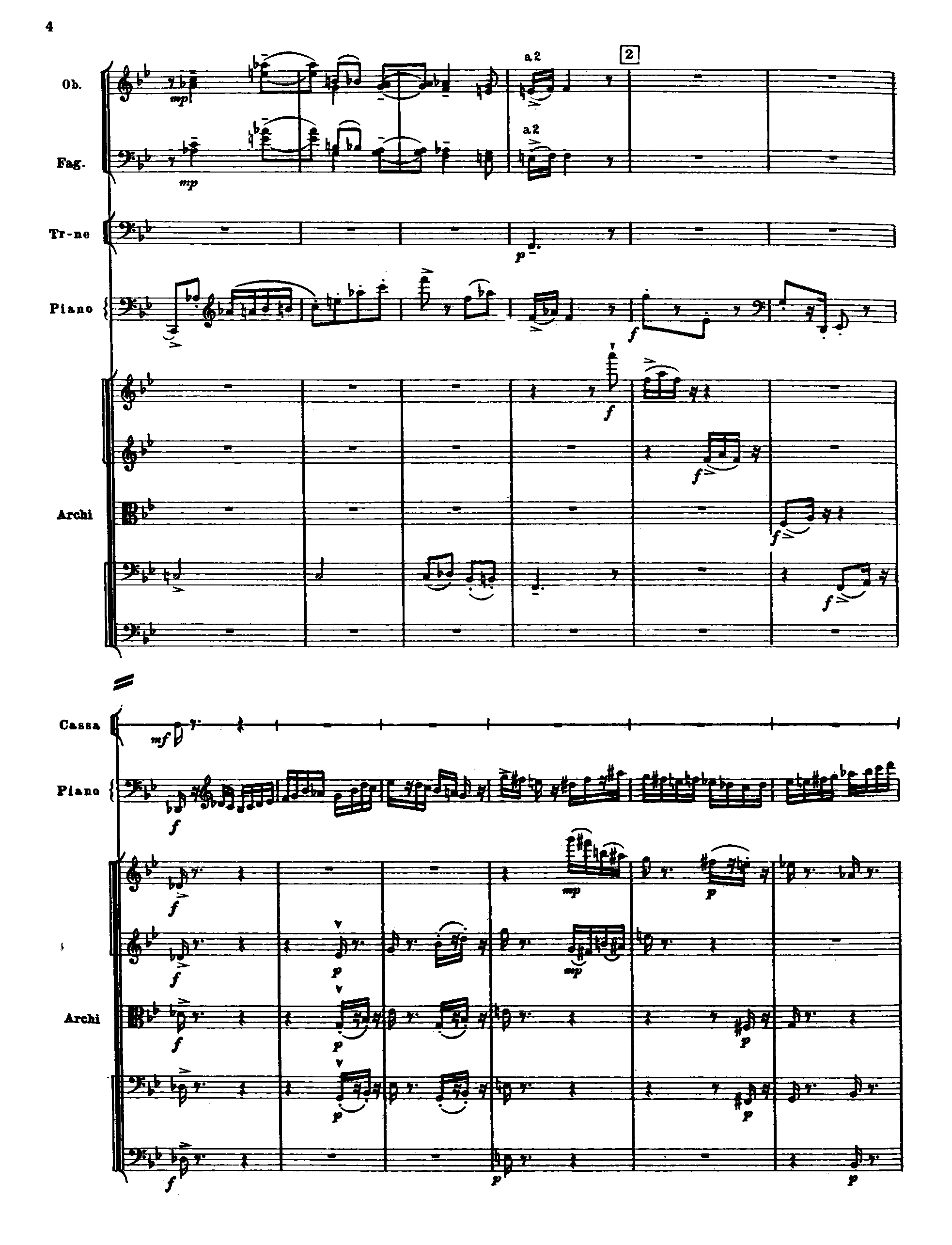 Piano Concerto No.4, Op.53 (For Left Hand) by Sergei Prokofiev Sheet Music arranged by 8notes.com for Piano and Ensemble - 1 of 79 pages