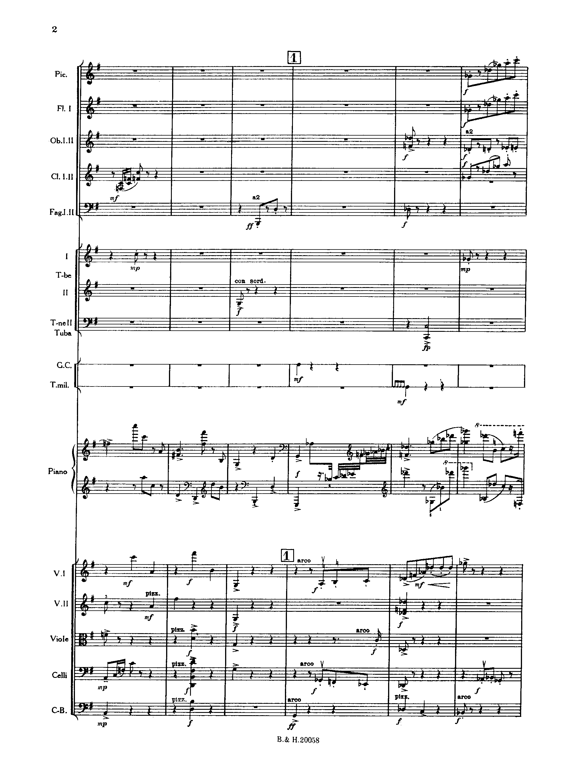 Piano Concerto No.5, Op.55 by Sergei Prokofiev Sheet Music arranged by 8notes.com for Piano and Ensemble - 1 of 126 pages