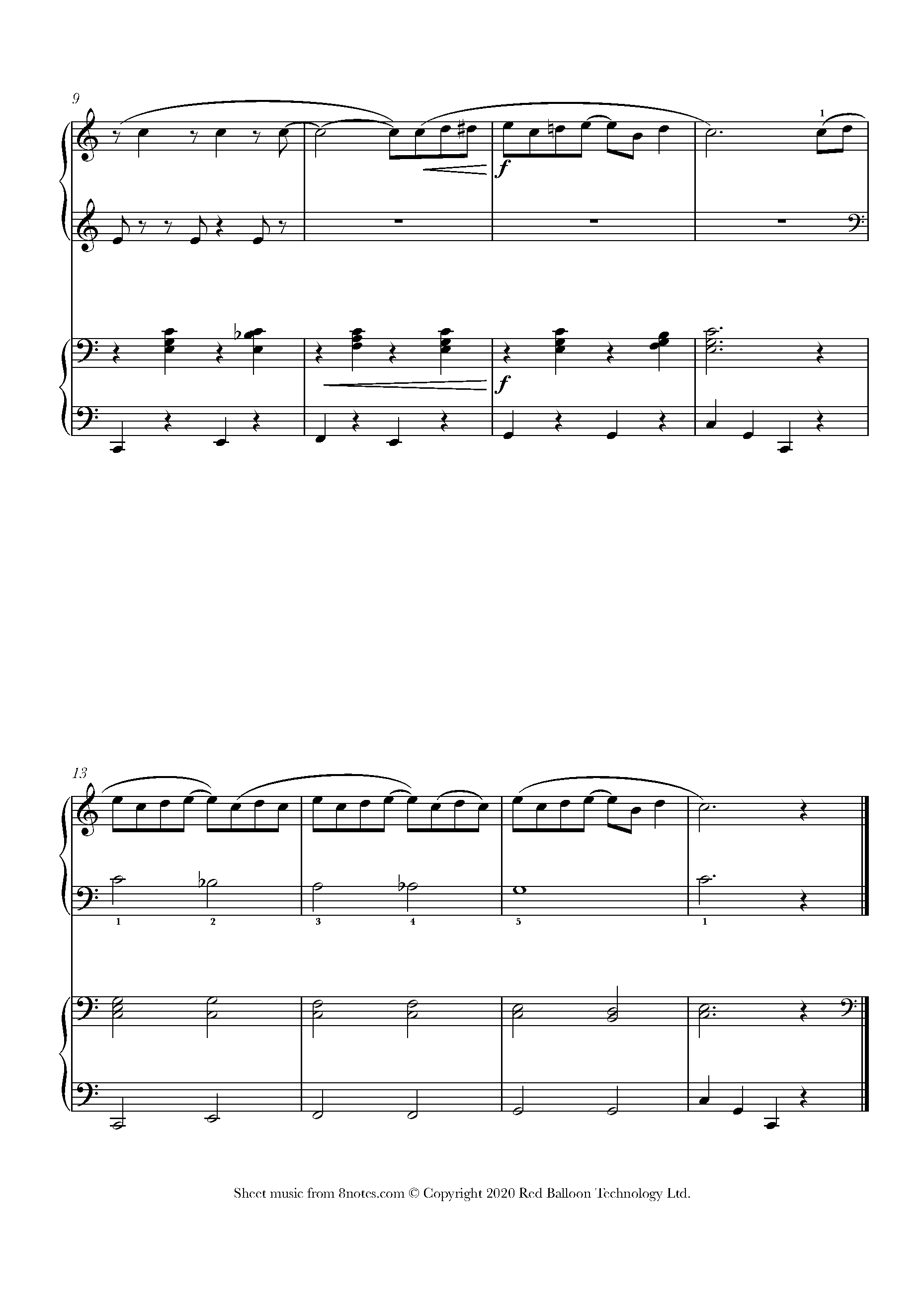 Scott Joplin The Entertainer (Easy Version) Sheet music for Piano