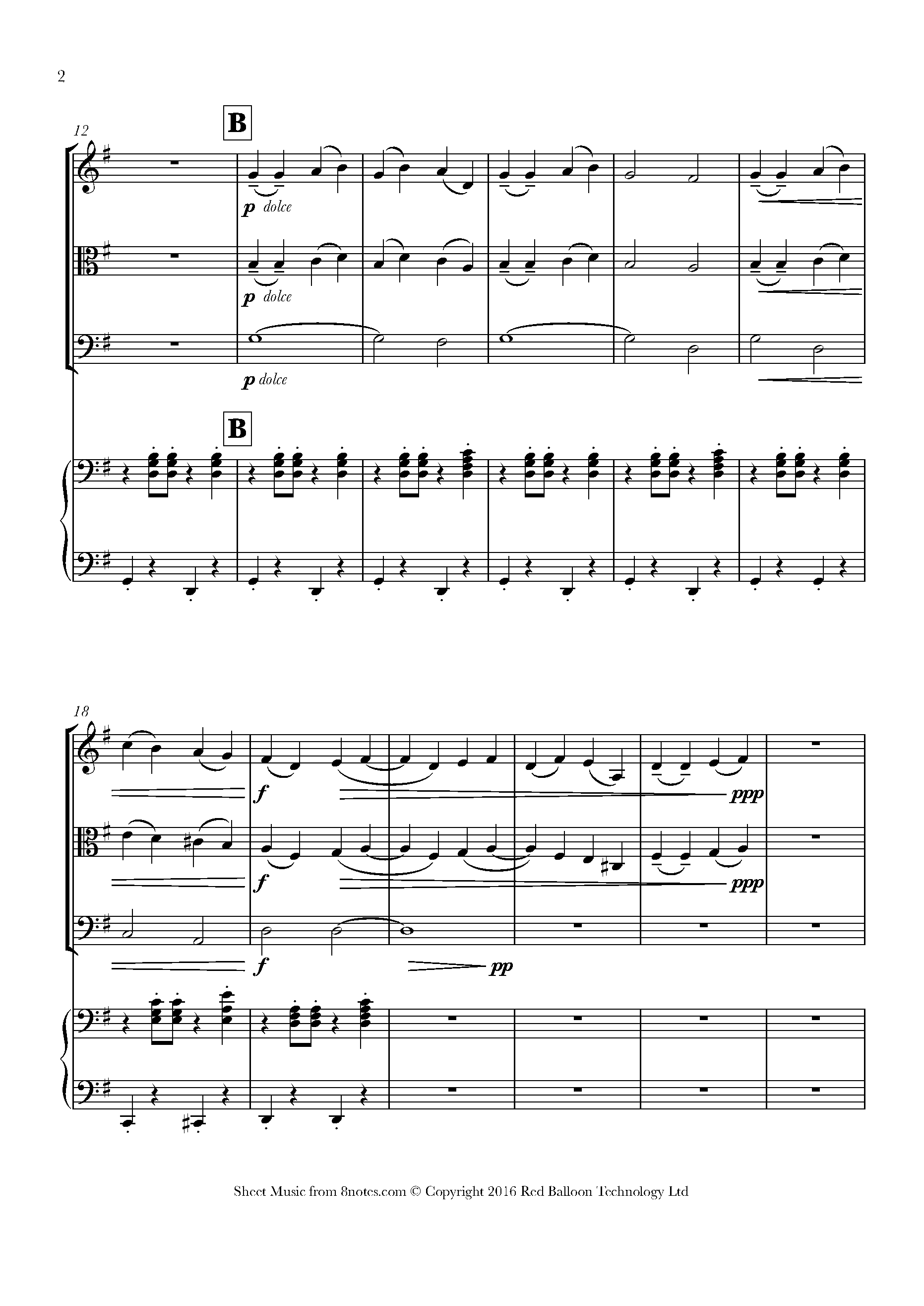 Yankee Doodle Sheet music for Piano Quartet
