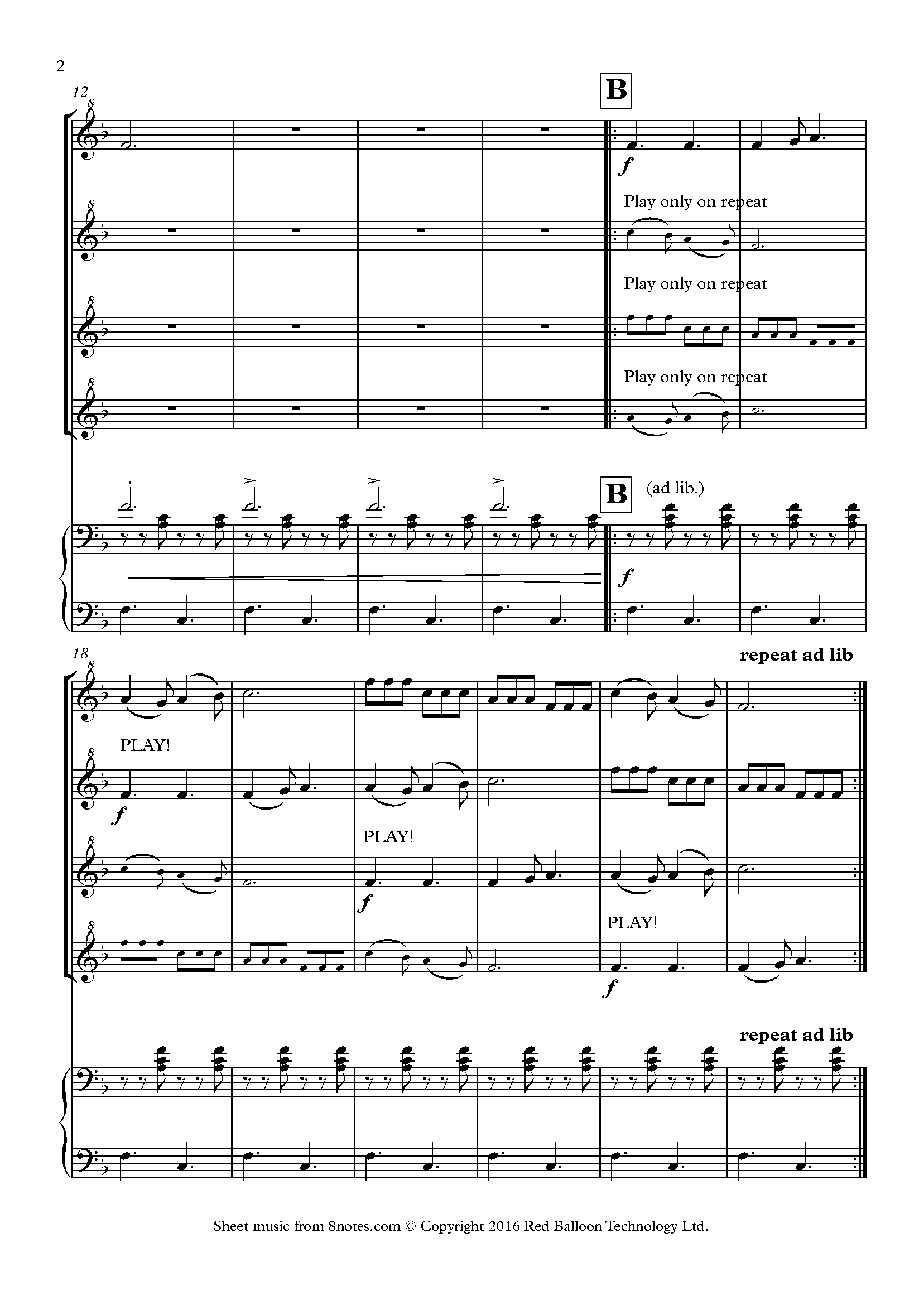 Row, Row, Row your Boat Sheet music for Recorder Quartet - 8notes.com