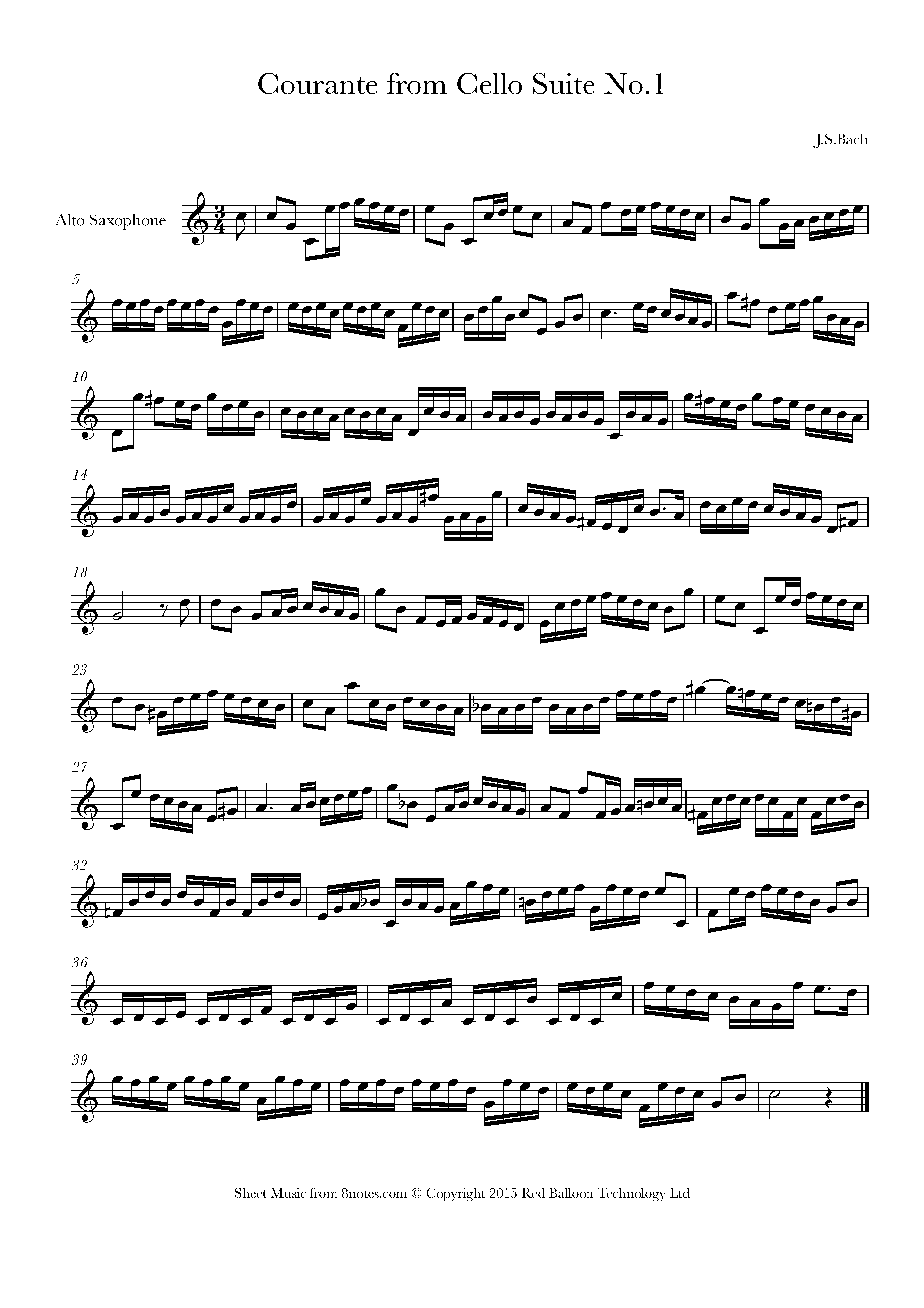 Bach for Saxophone 