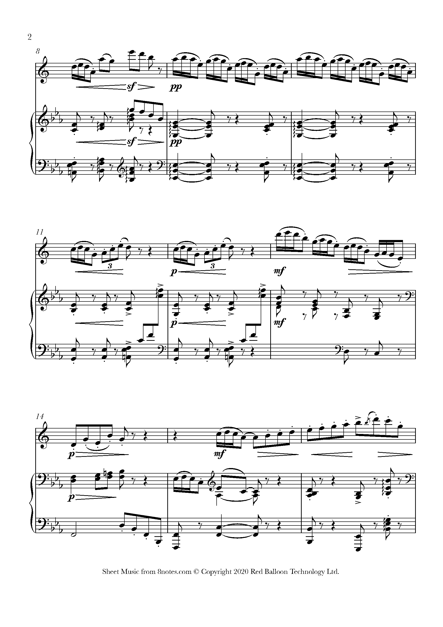 Debussy Arabesque No.2 Sheet music for Saxophone