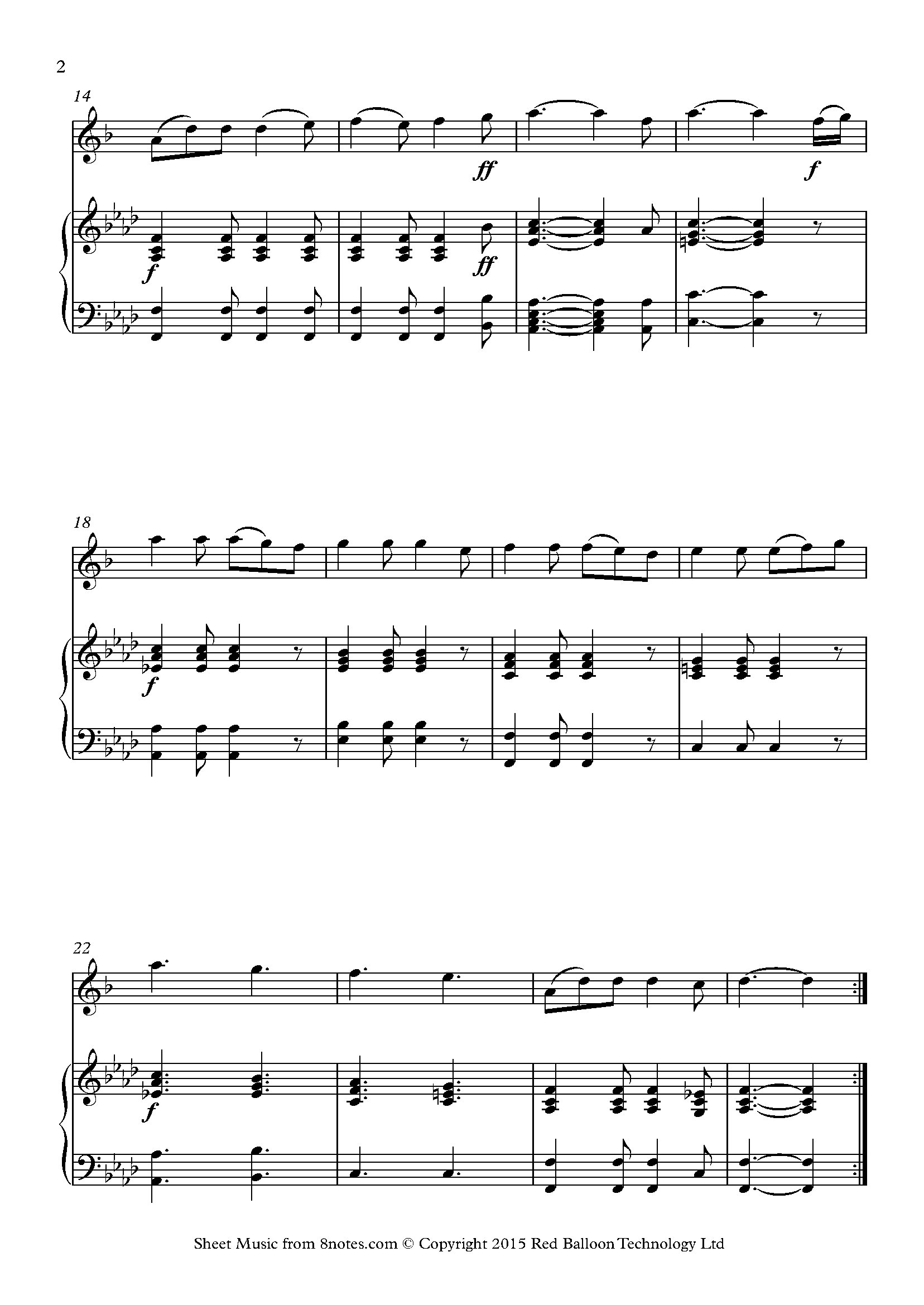 When Johnny Comes Marching Home Sheet music for Saxophone - 8notes.com