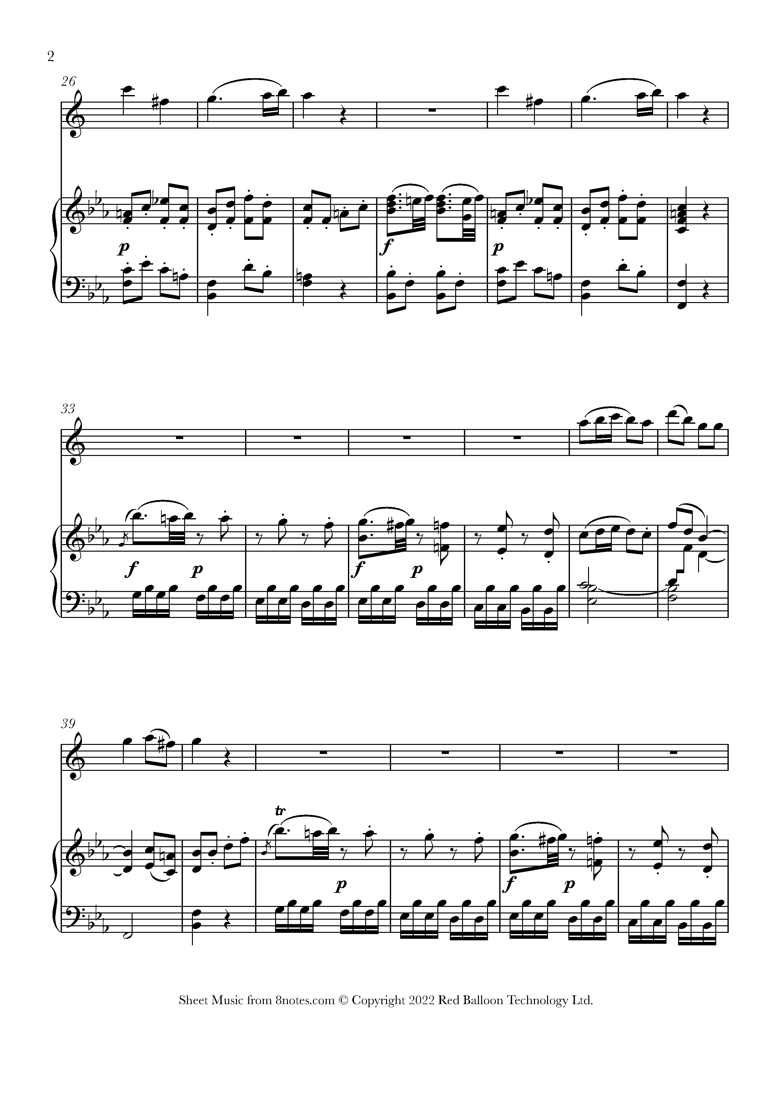 Mozart Exsultate, jubilate 4. Alleluya Sheet music for Saxophone