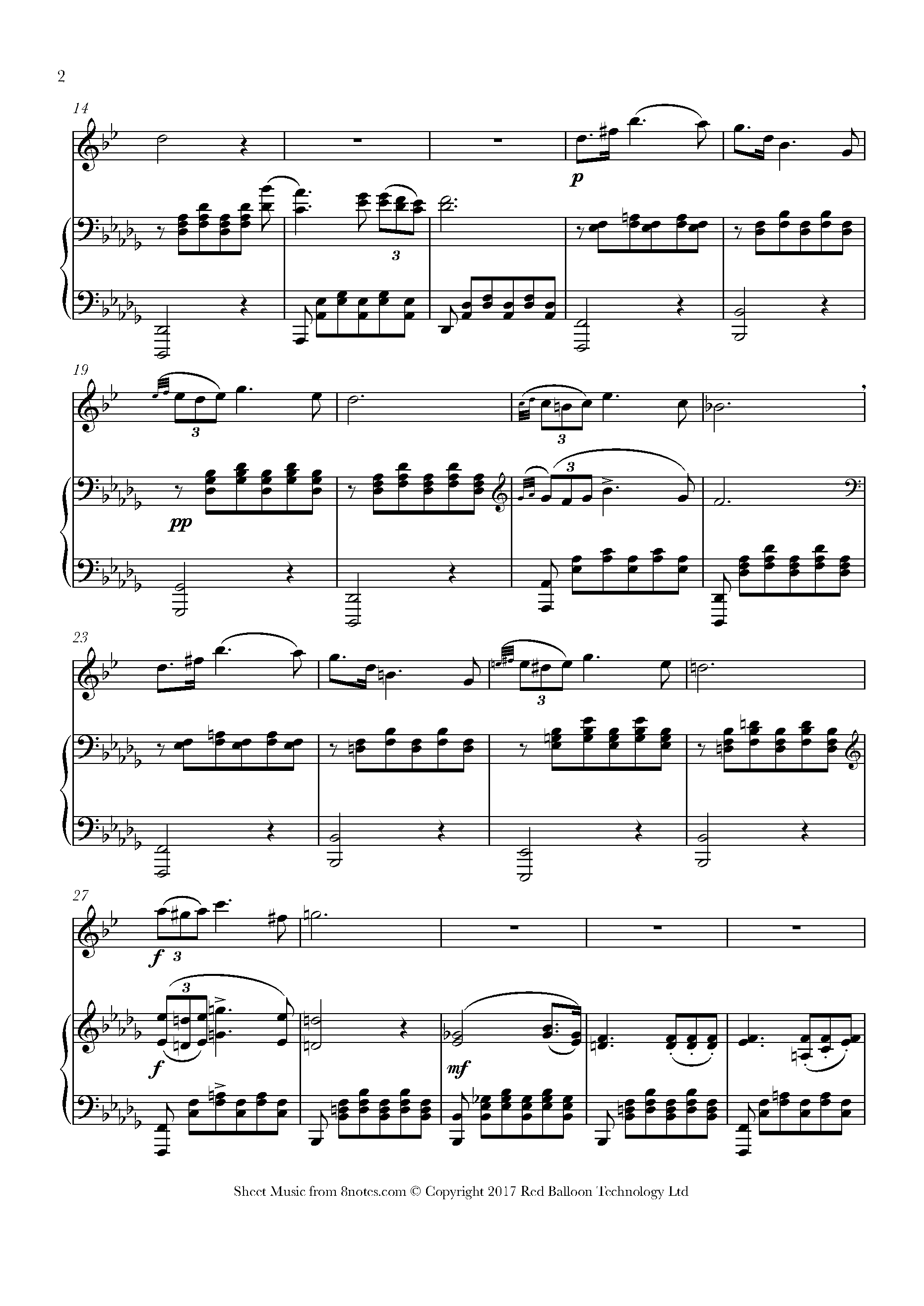 Schubert - ﻿Serenade (Ständchen) Sheet music for Saxophone 