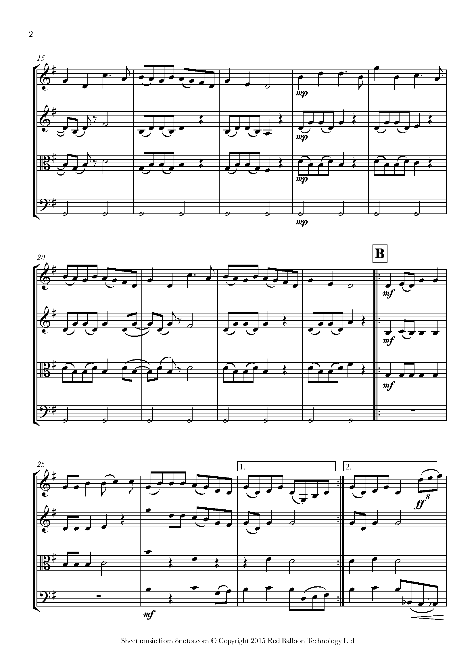 CottonEyed Joe Sheet music for String Quartet